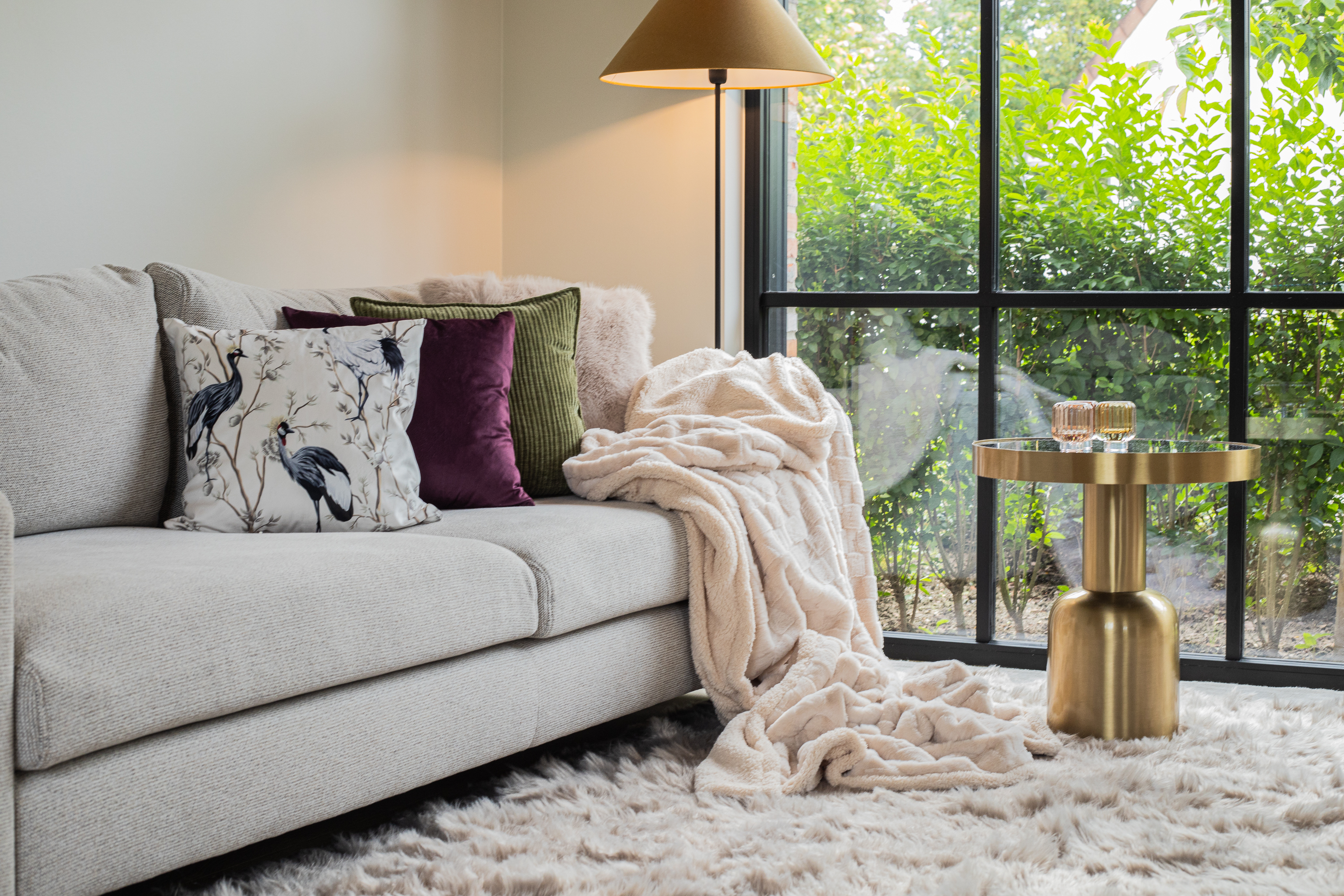 Plaid RAVA 150x200 cm, beige