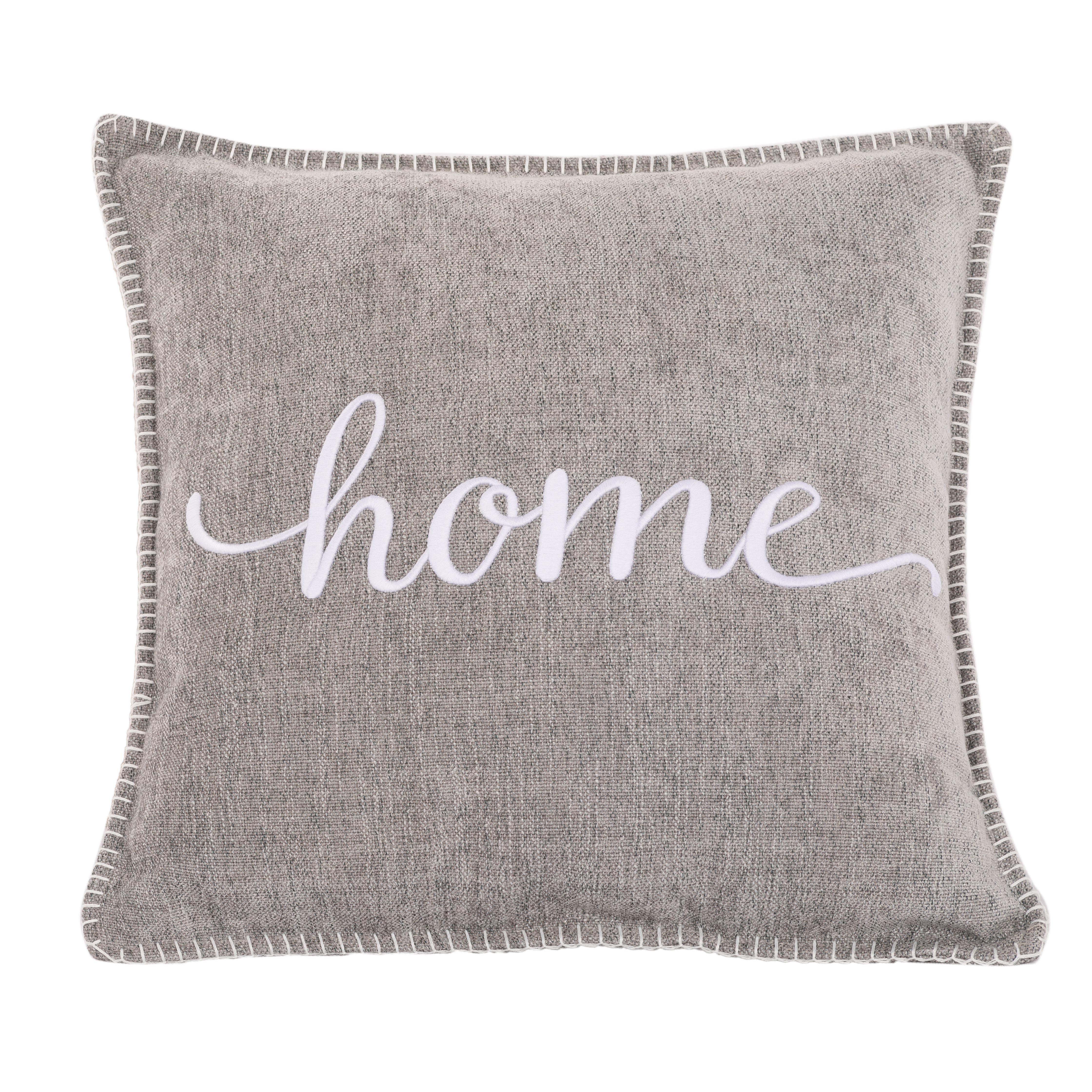 Coussin (rempli) DAMIAN "HOME" - 45X45CM, light grey