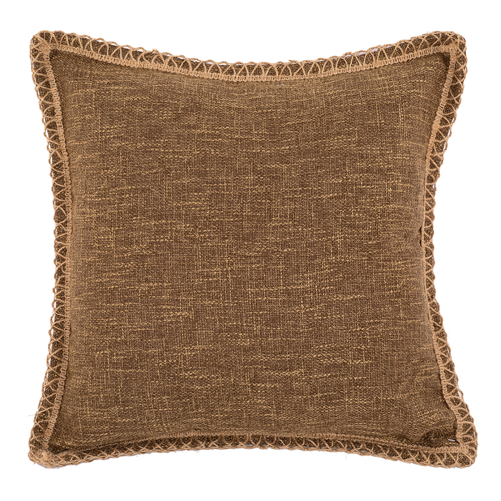 Cushion (filled) HESSIAN - 45X45CM, camel