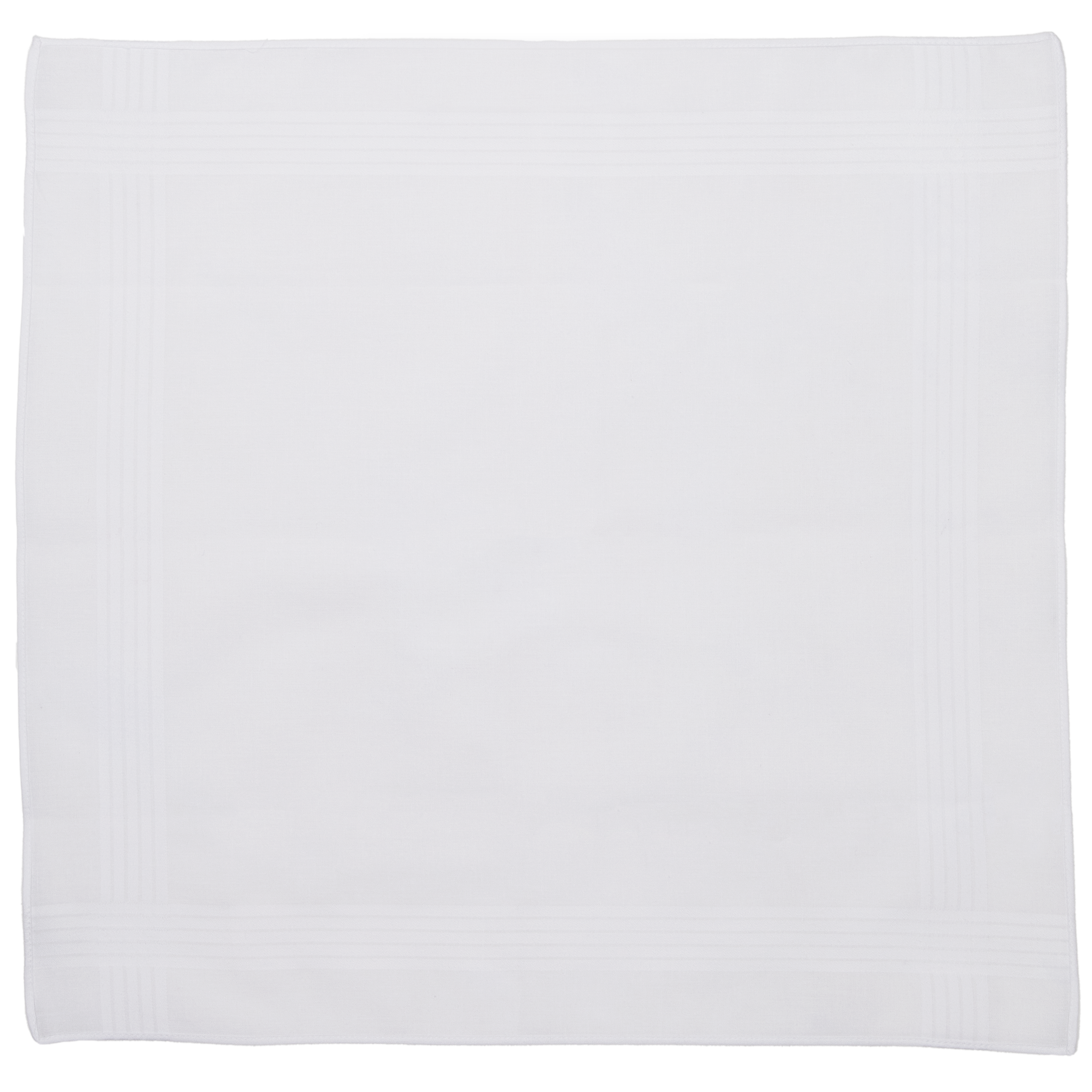 Men handkerchief ALTO 1 - SET/6 - 40x40 cm, white