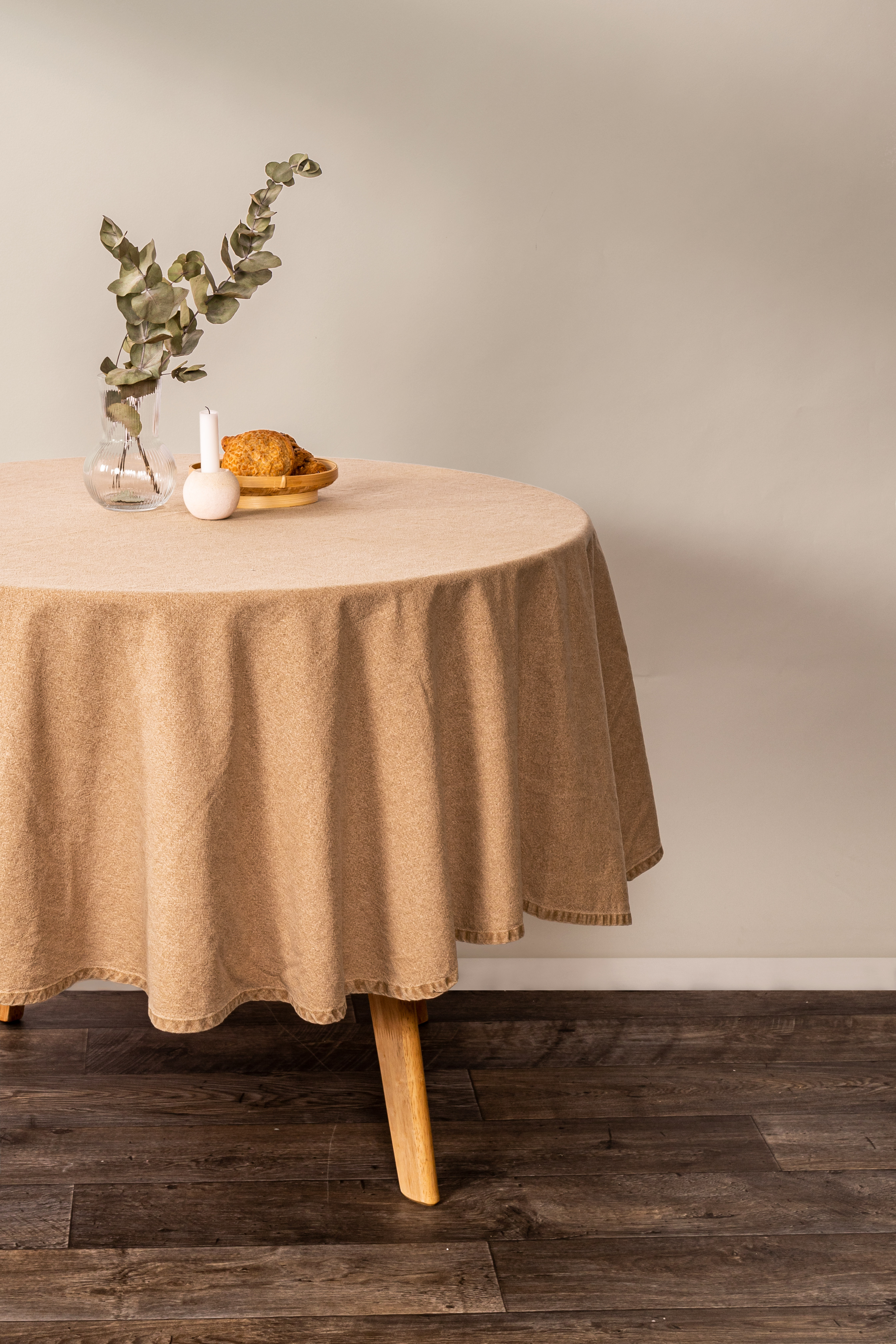 Nappe de table MYRNA dia 180 cm - indian tan