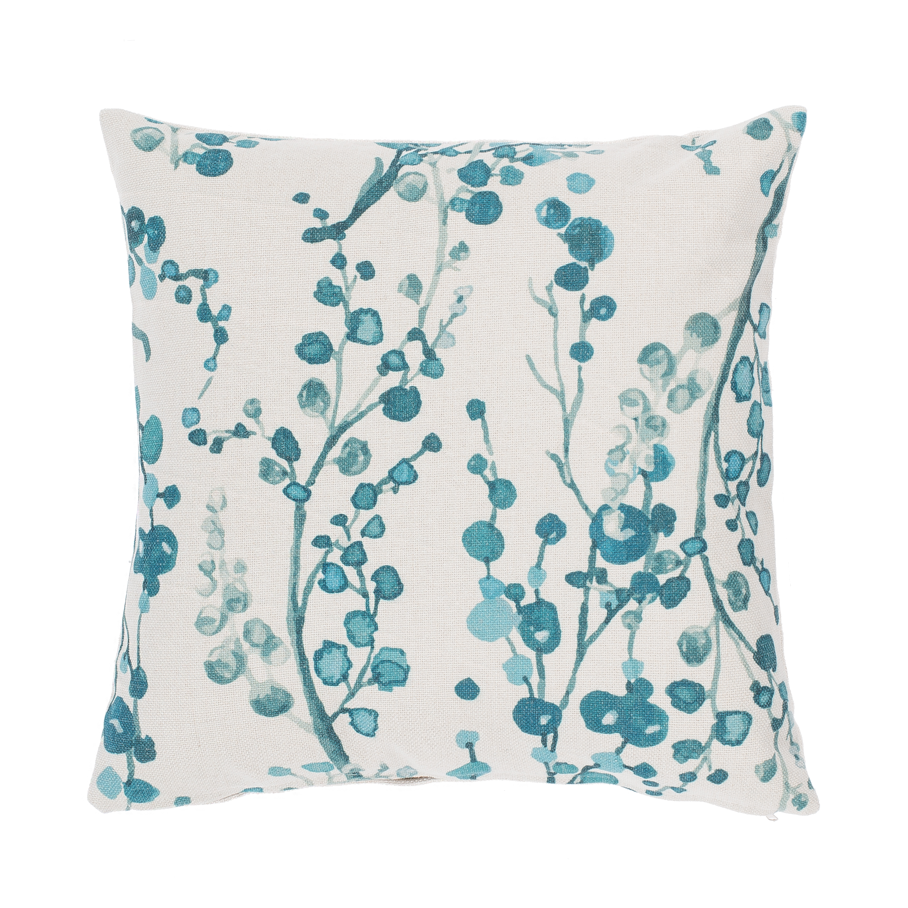 Cushion (filled) nature coral blue 45X45CM
