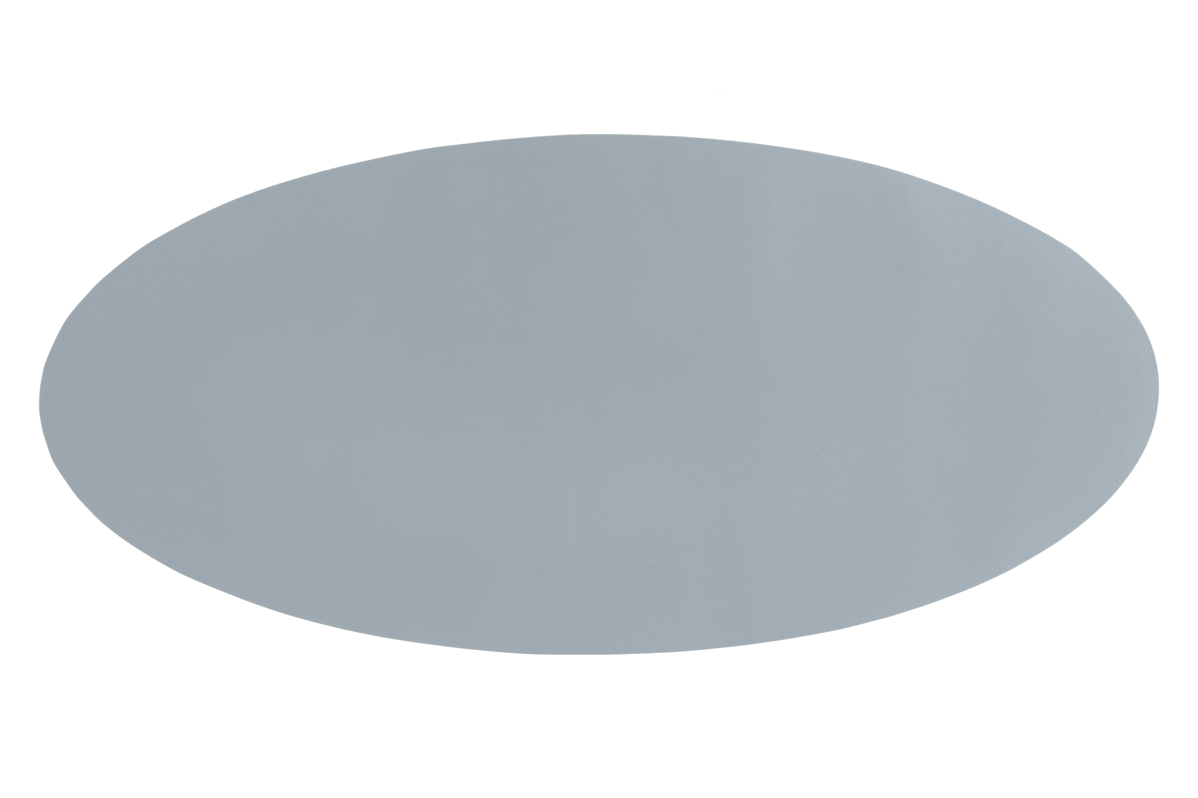 Centerpiece mat oval -Leather look imitation  33X70cm, stone