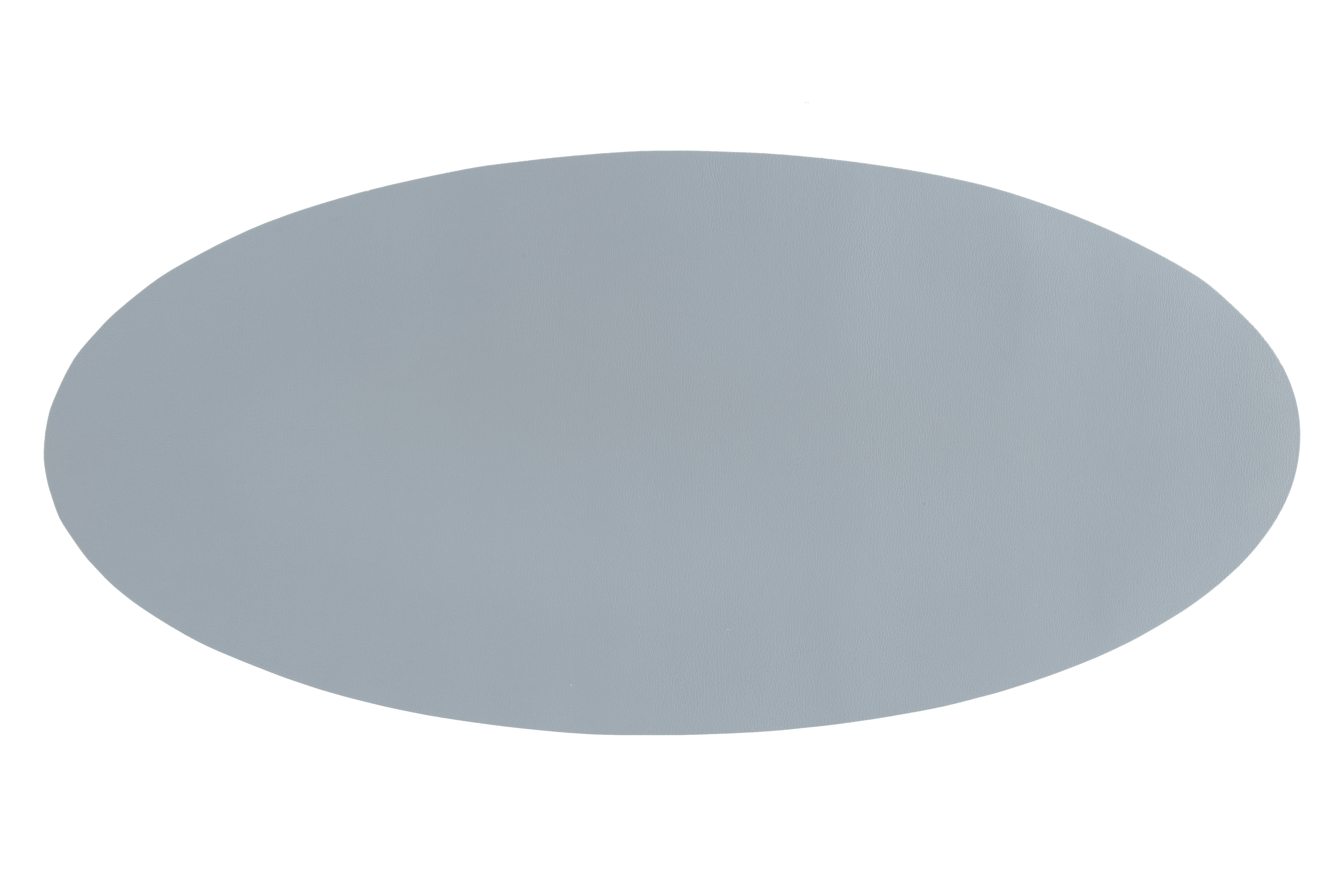 Centerpiece mat oval -Leather look imitation  33X70cm, blue