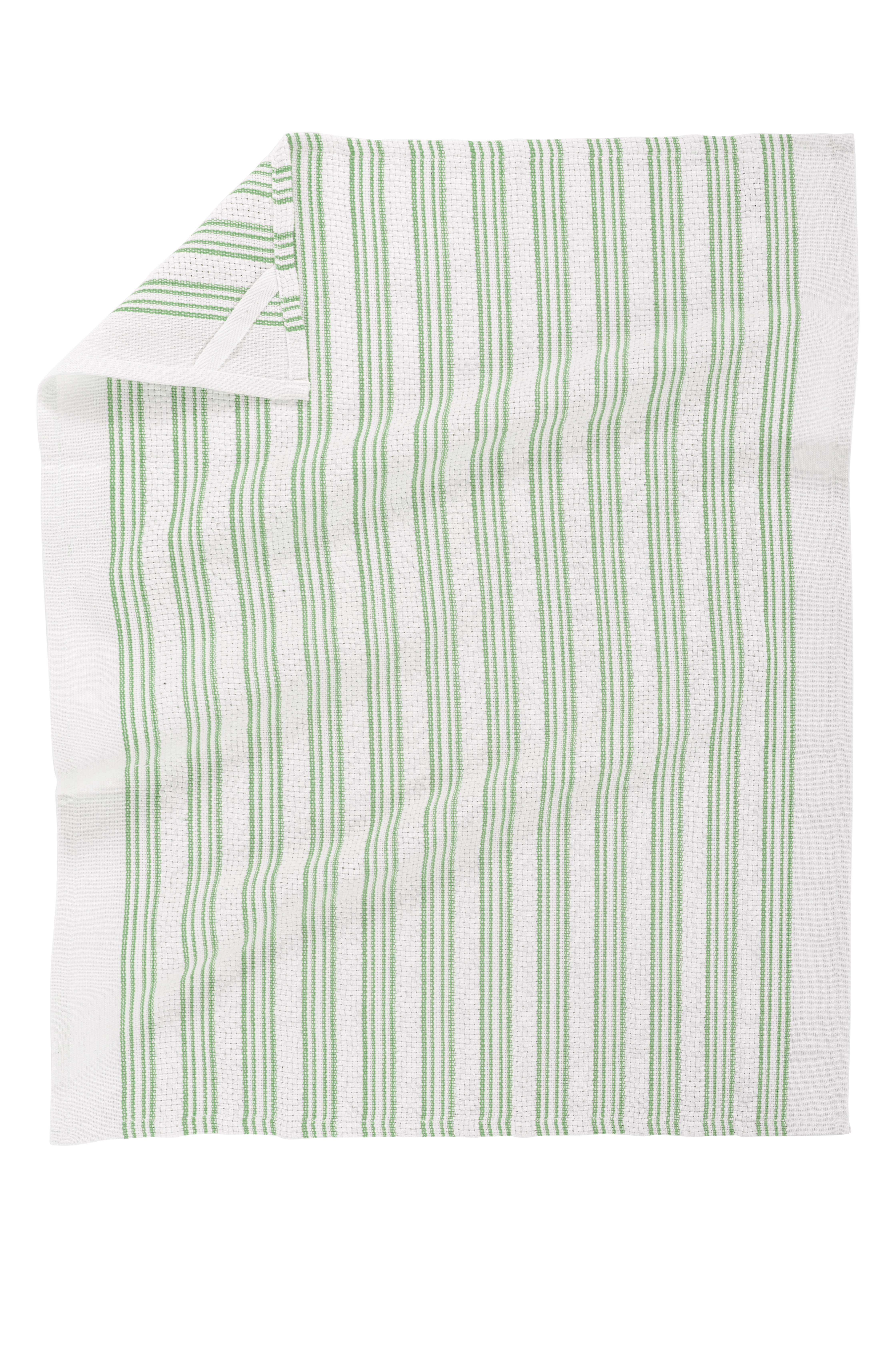 Kitchen towel BASKET WEAVE 50x70cm - set/3 - smoke green