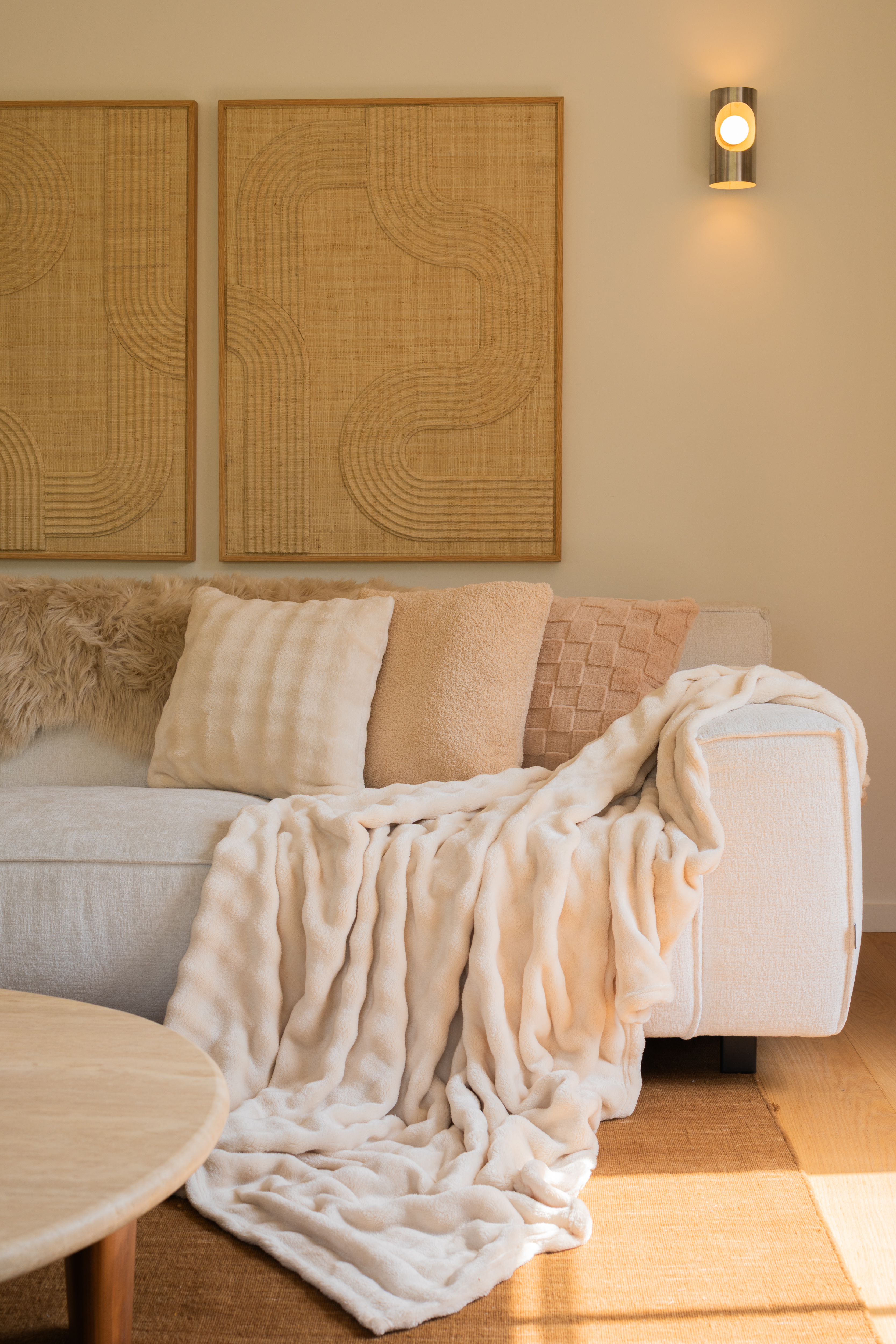 Coussin (rempli) COCOON - 45x45 cm, beige
