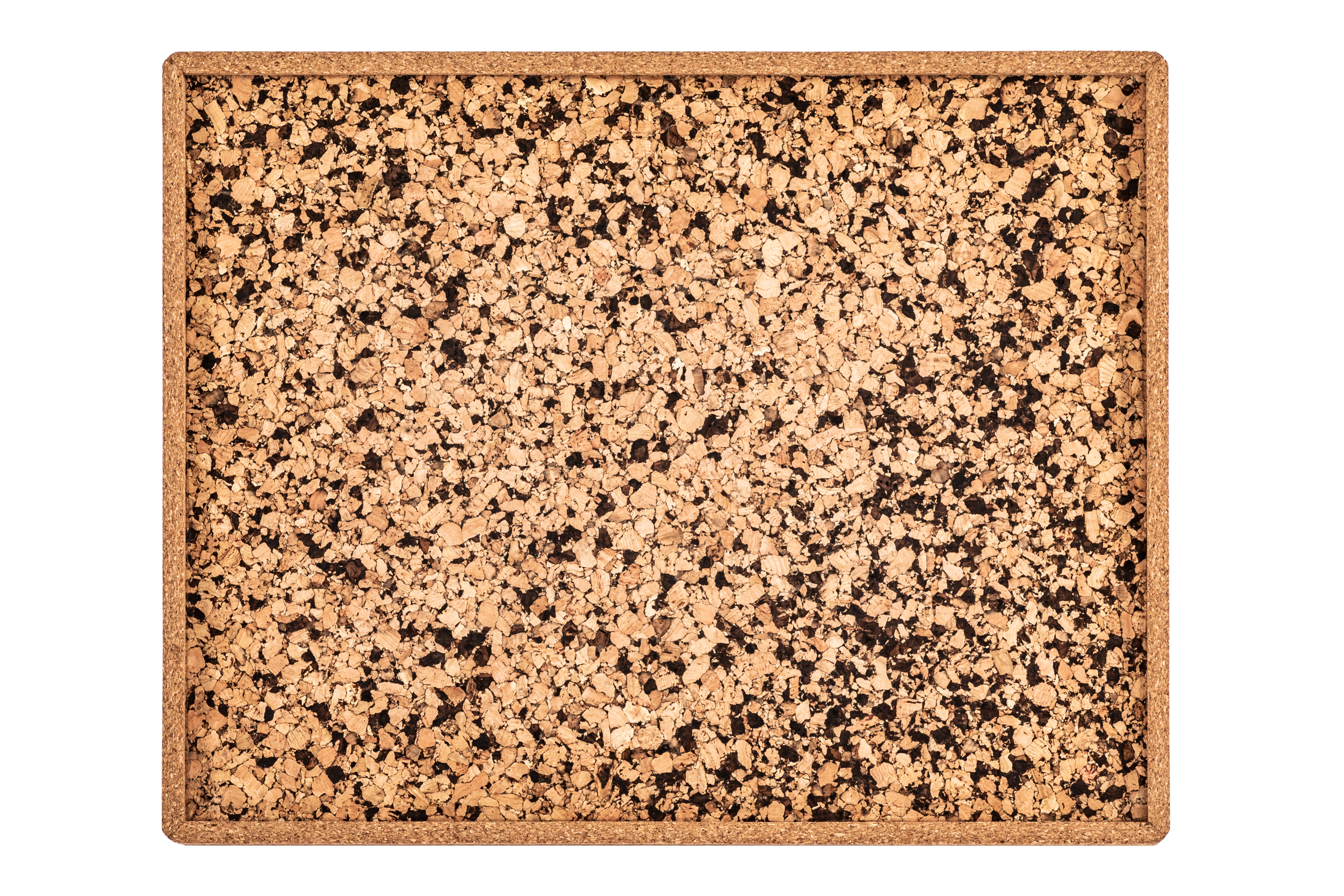 Tray QUERCO cork rectangle 46x36x1.5 cm - coal