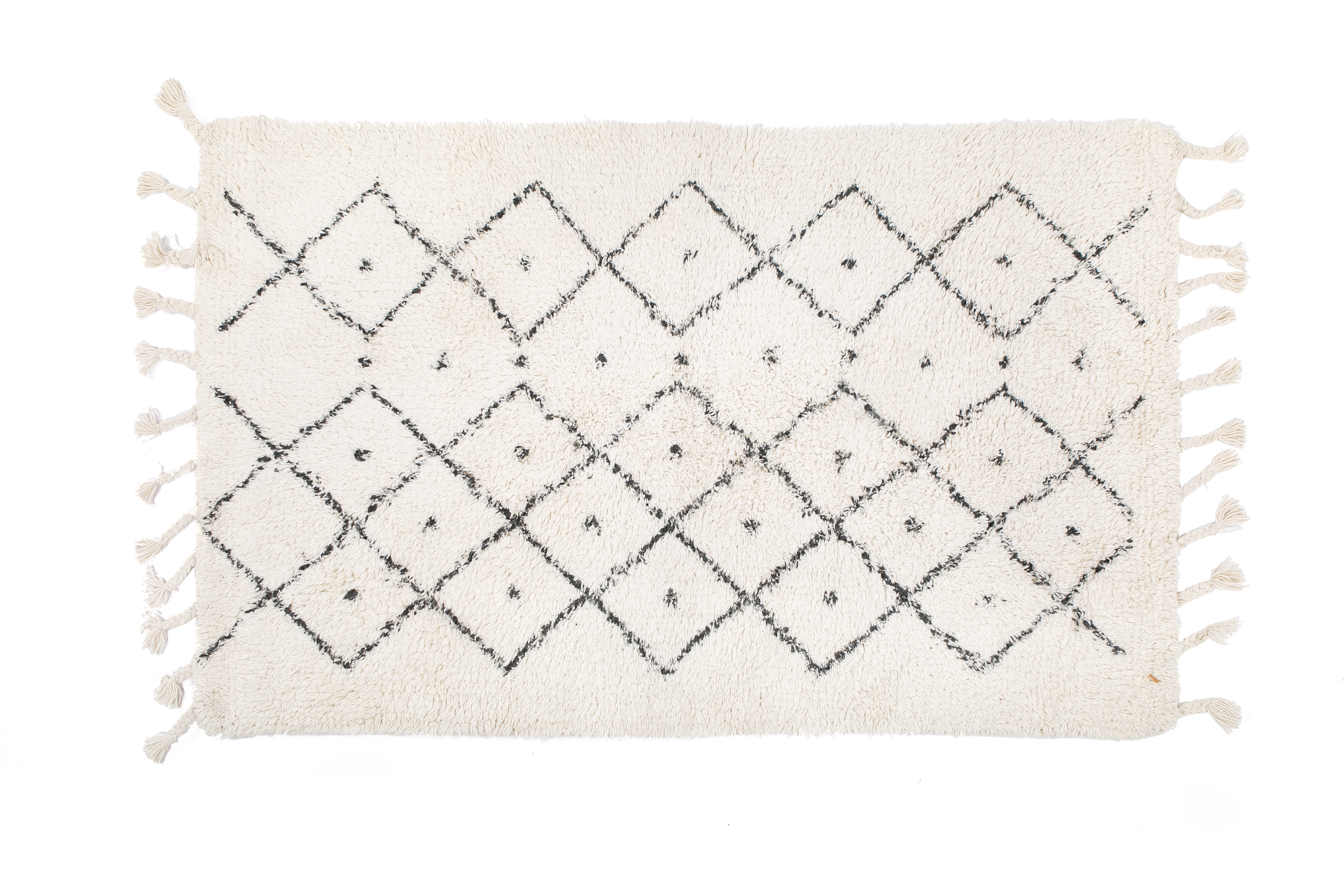 BERBER tapis - coton antidérapant, 50x80cm, Dotted
