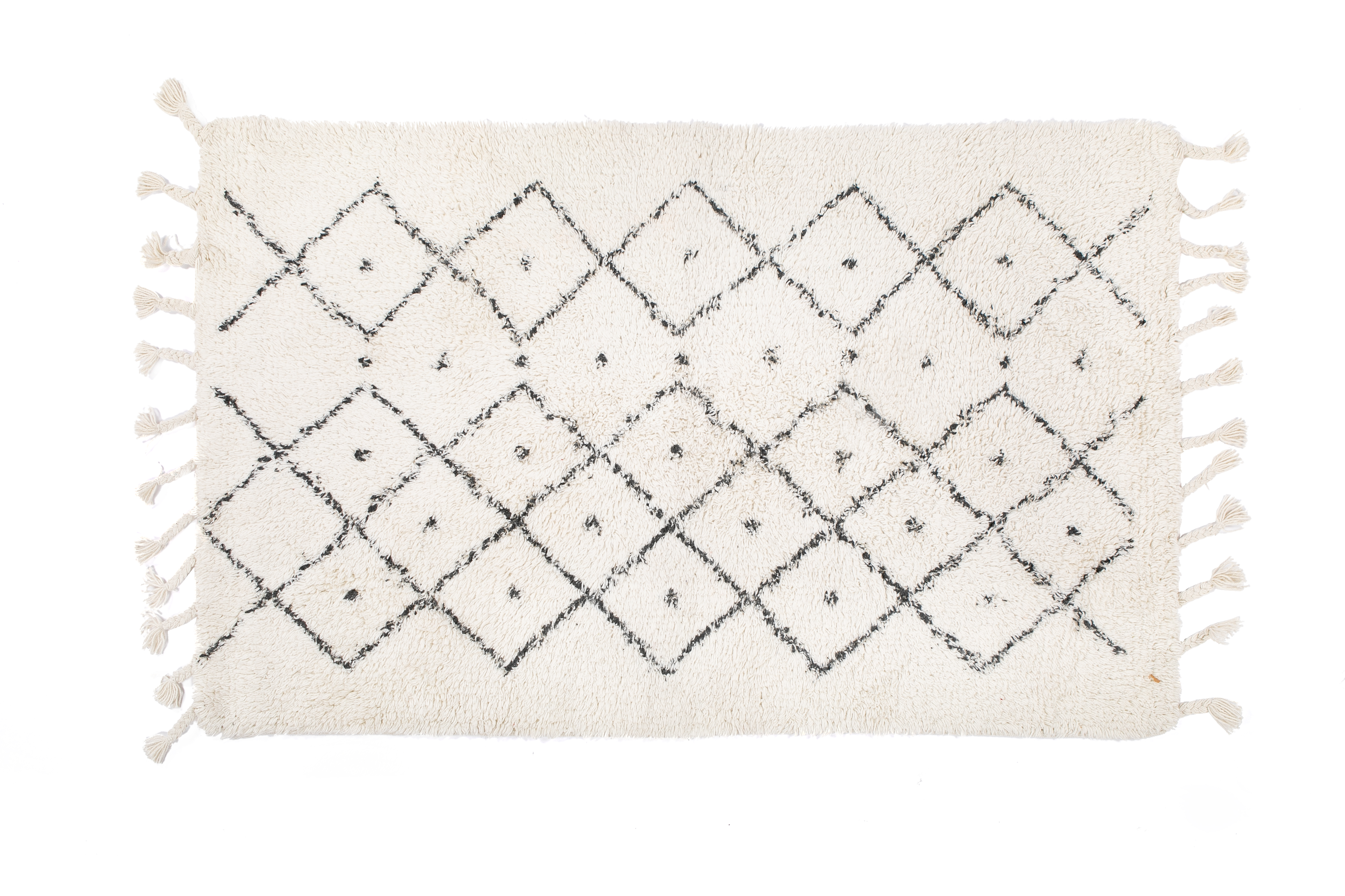 BERBER tapijt - katoen antislip, 50x80cm, Dotted
