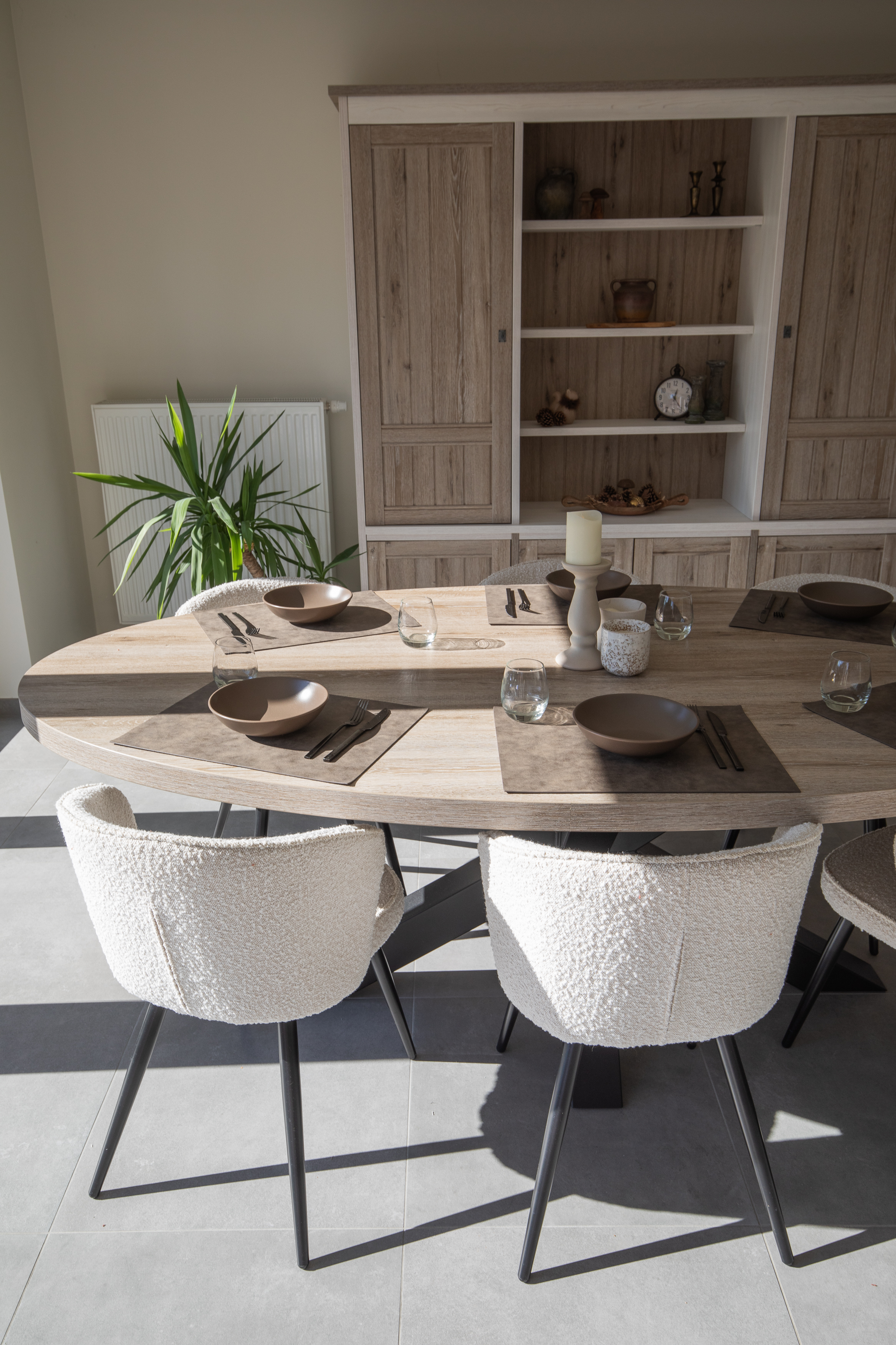 Set de table OLTEN - plantbased, 33x45 cm, truffle