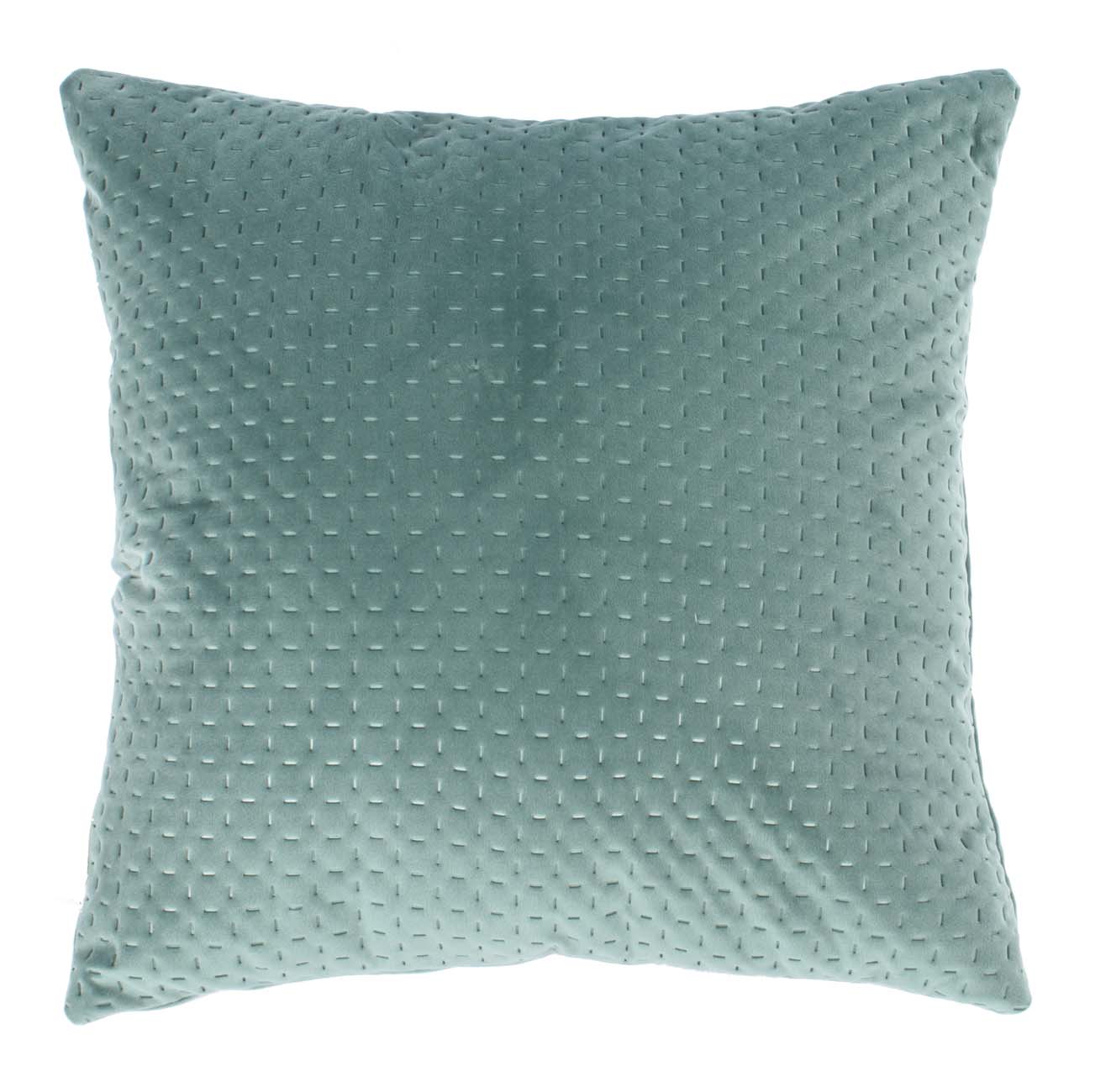 Cushion (filled) laser cut stone green 45X45CM