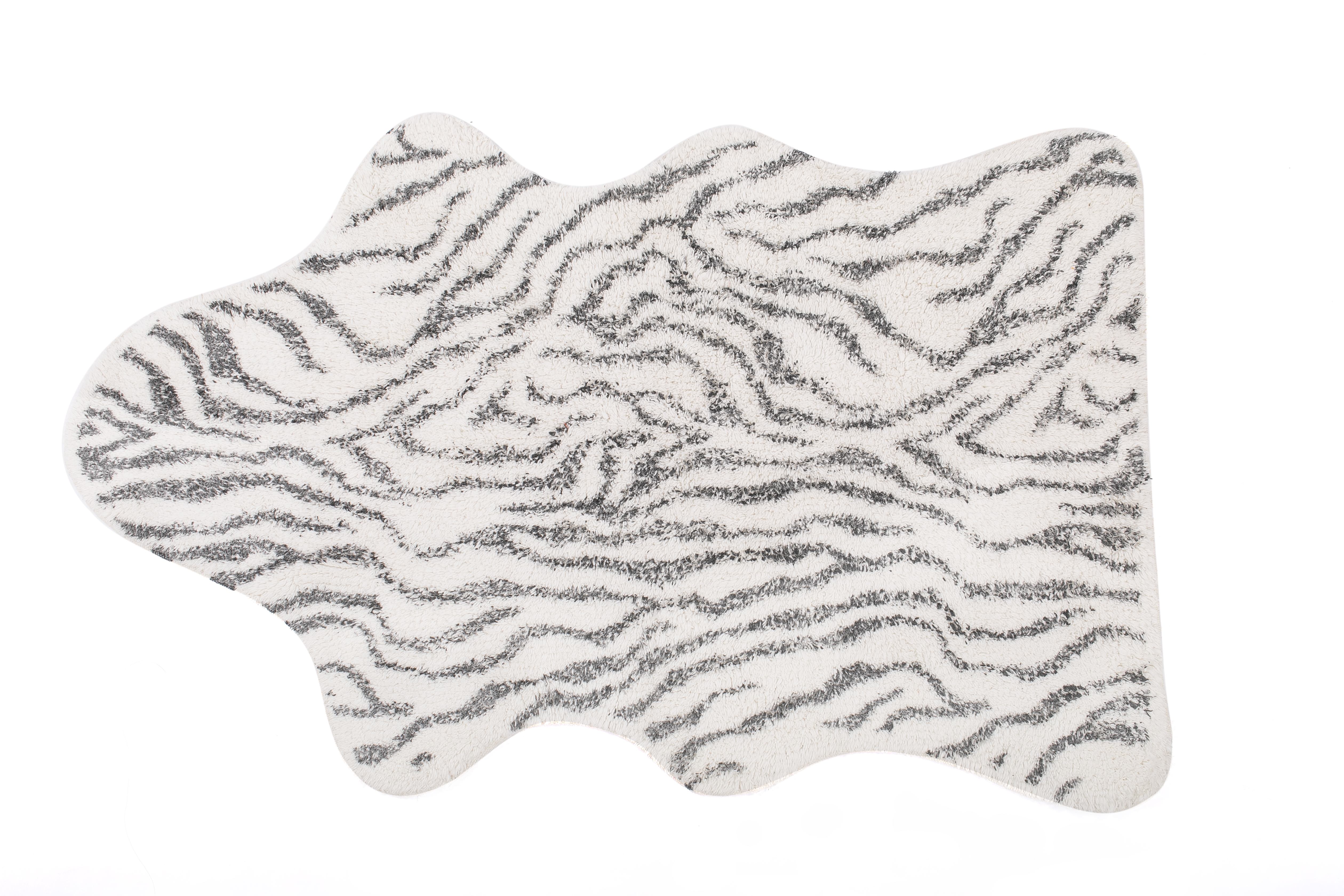 BERBER tapijt - katoen antislip, 60x90cm, Animal stripe