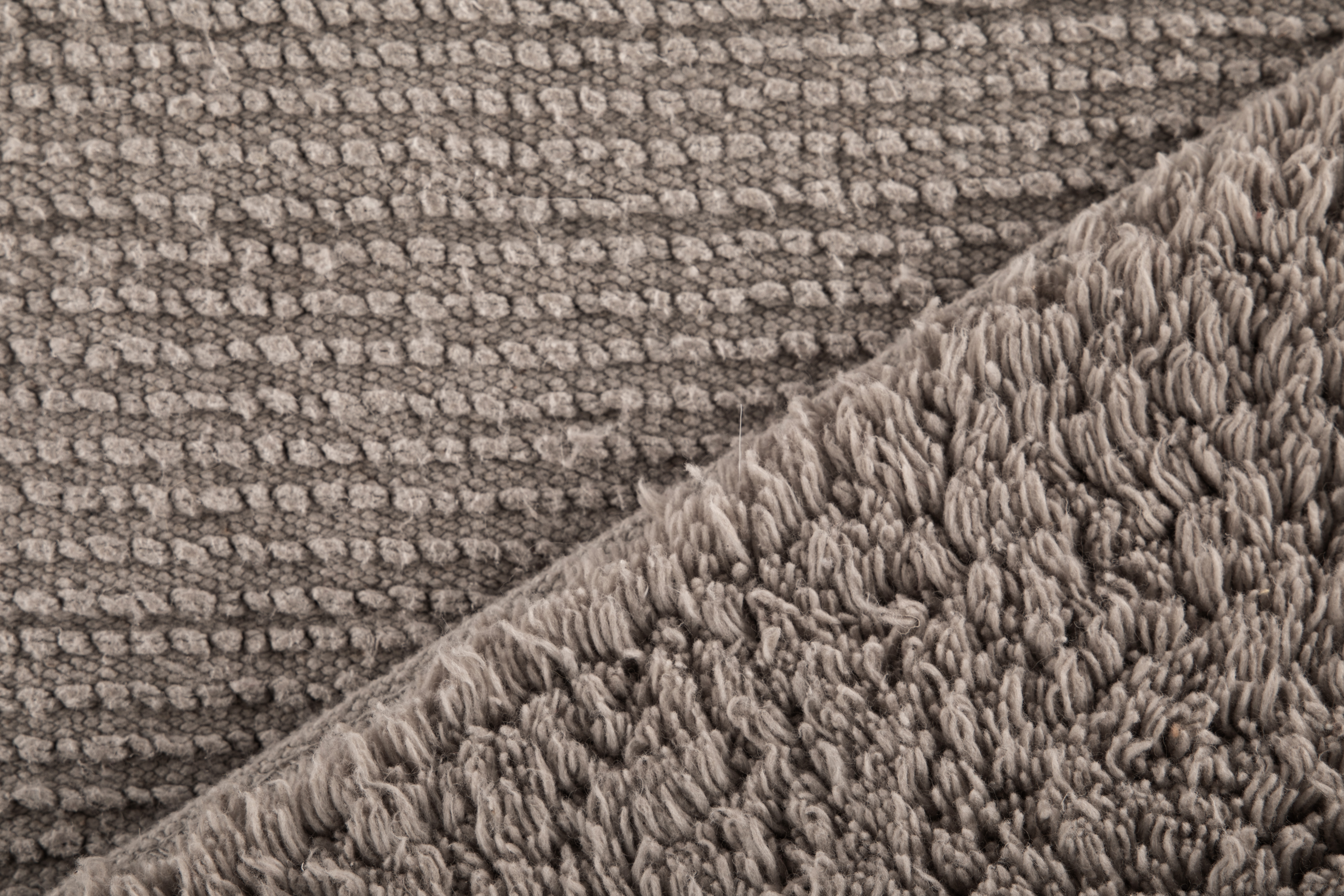 Tapis de bain RIVA - Coton - Antidérapant - 60x100 cm, taupe