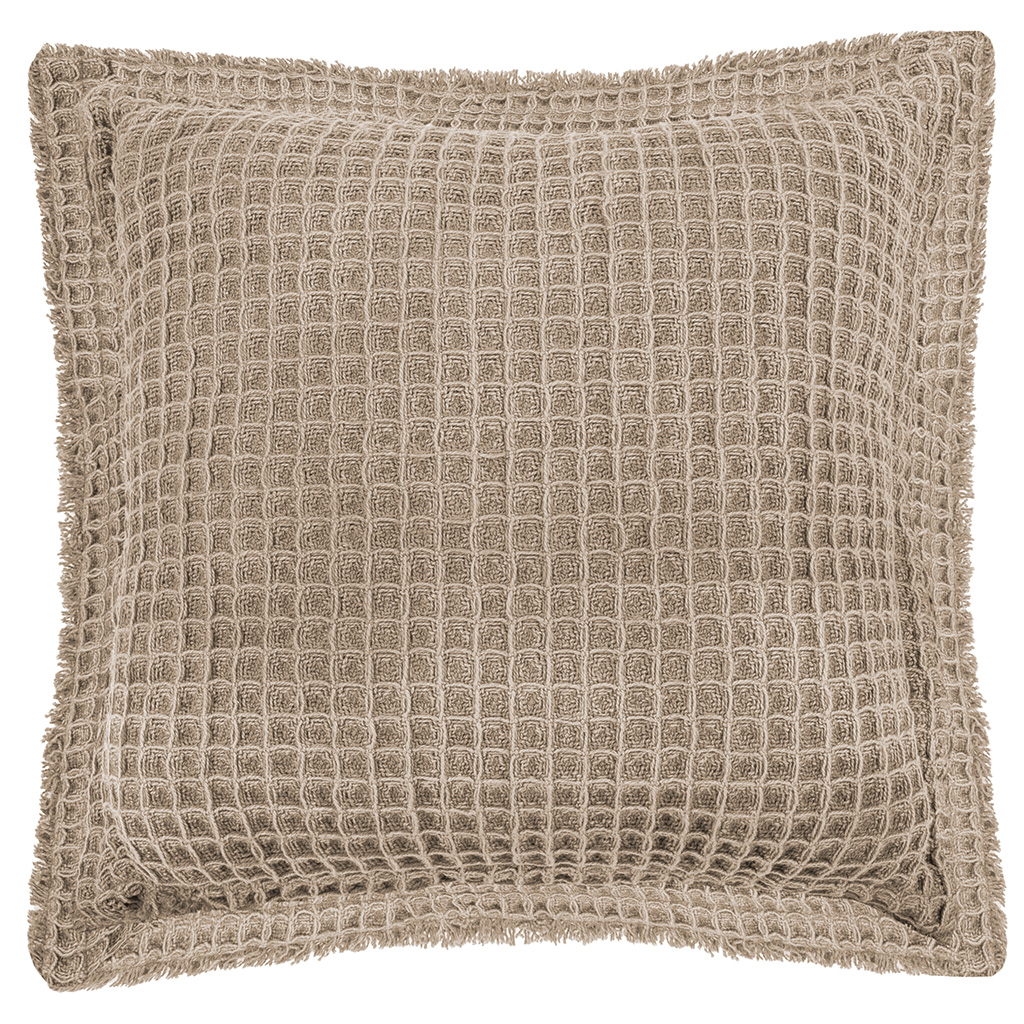 Cushion (filled) WAFFLE 45X45cm, taupe