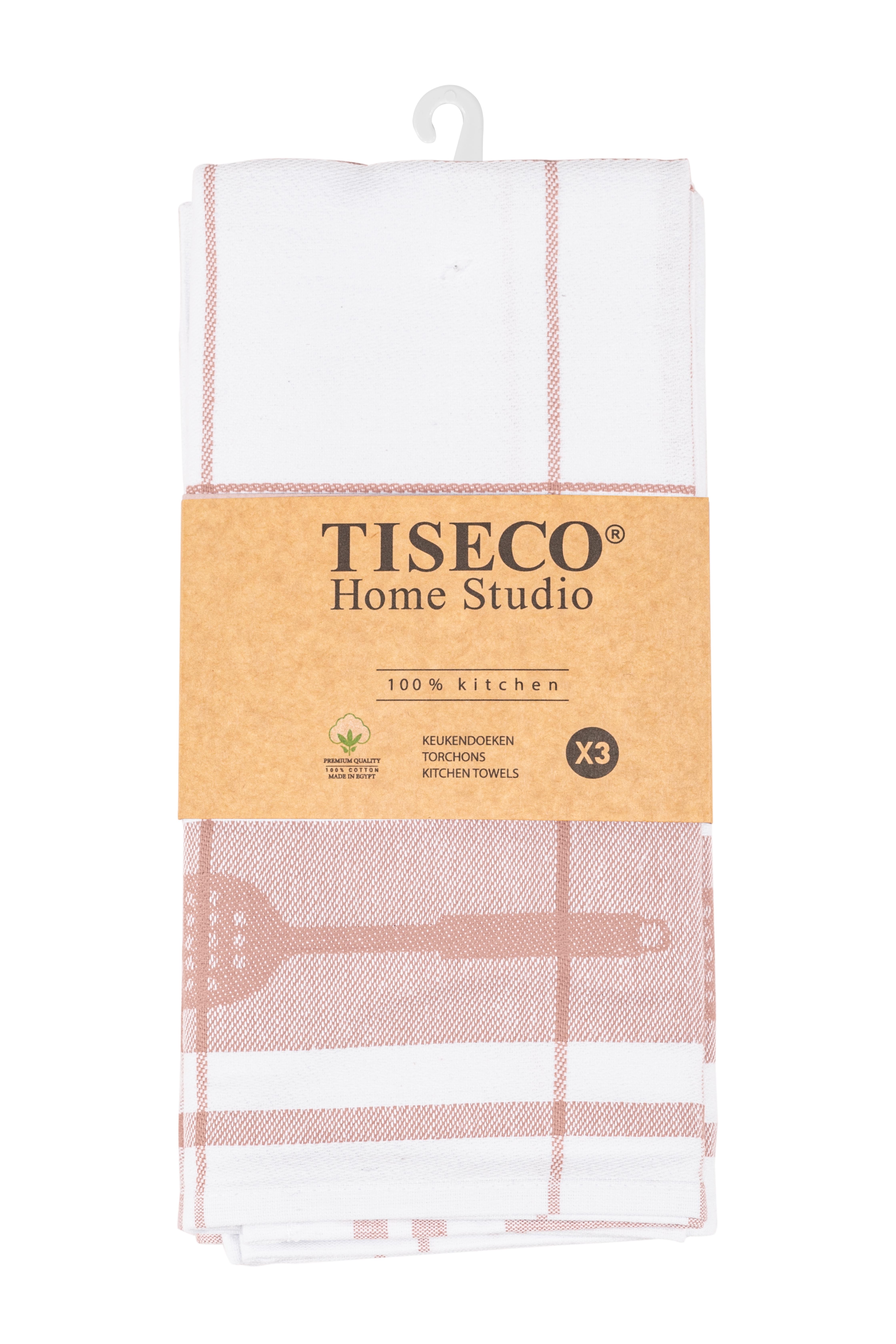 Torchon PHARAO UTENSILS - SET/3 - 50x70 cm, rose