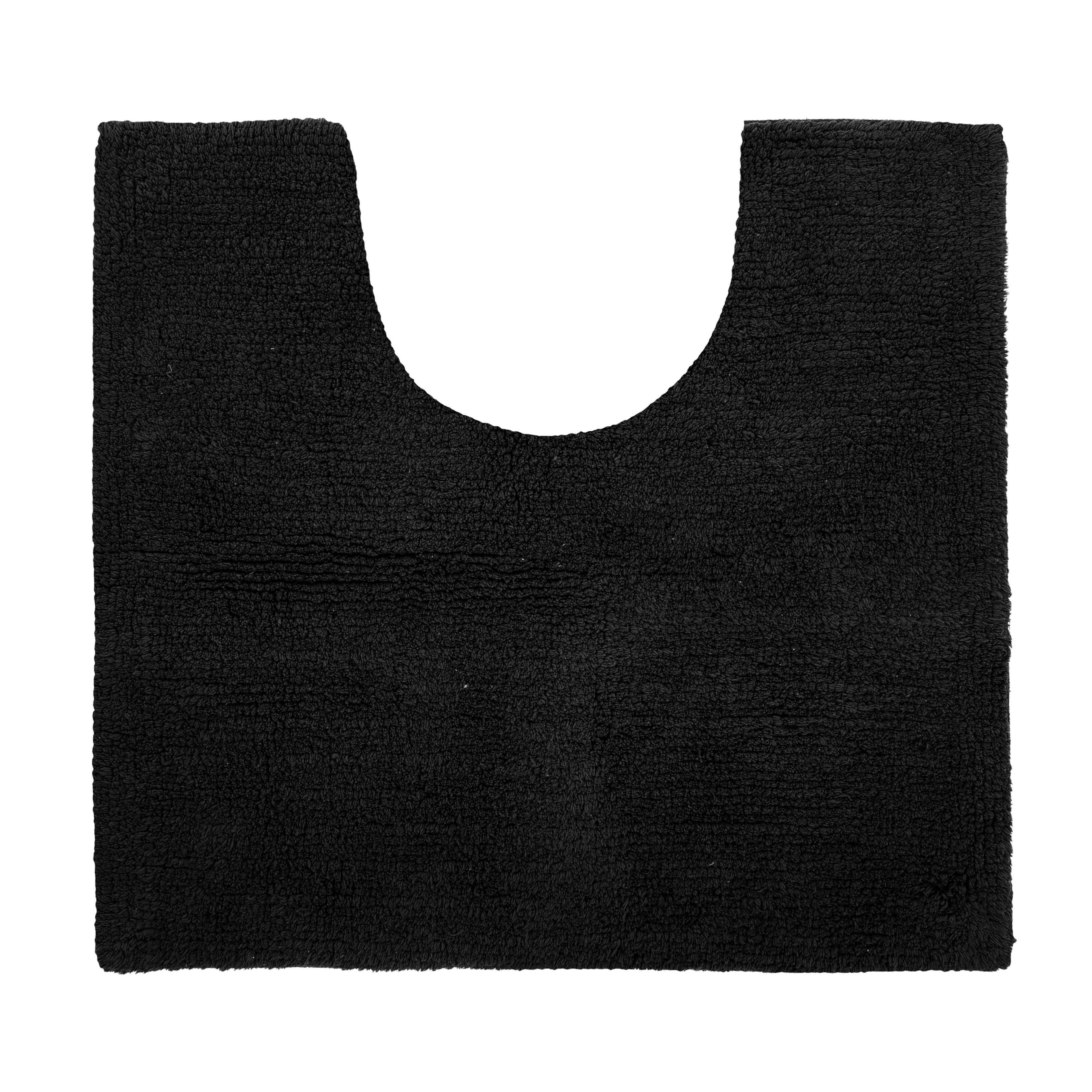 Contour WC - RIVA - coton antidérapant, 50X45cm, black