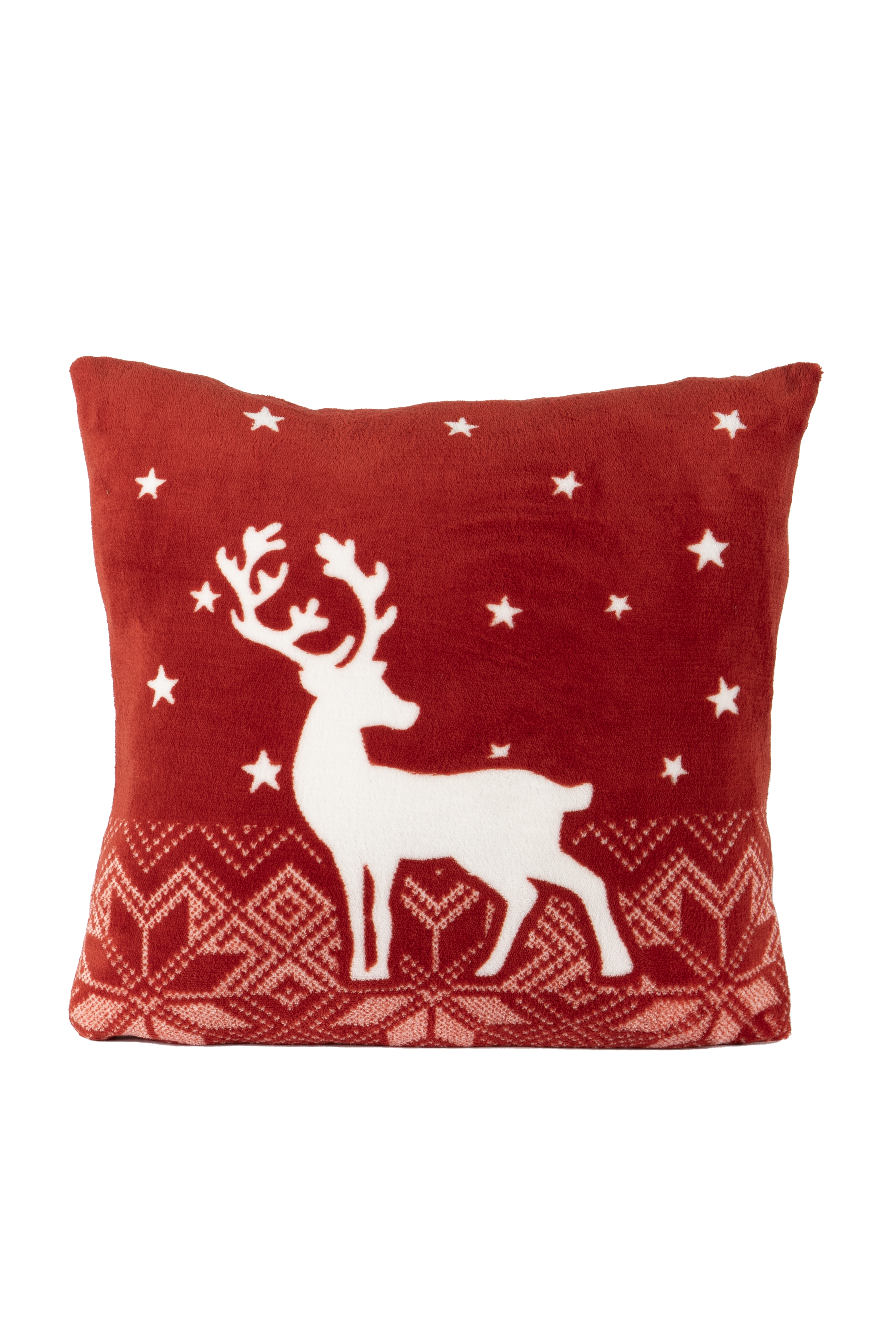 Cushion (filled) Christmas - 45x45 cm, red