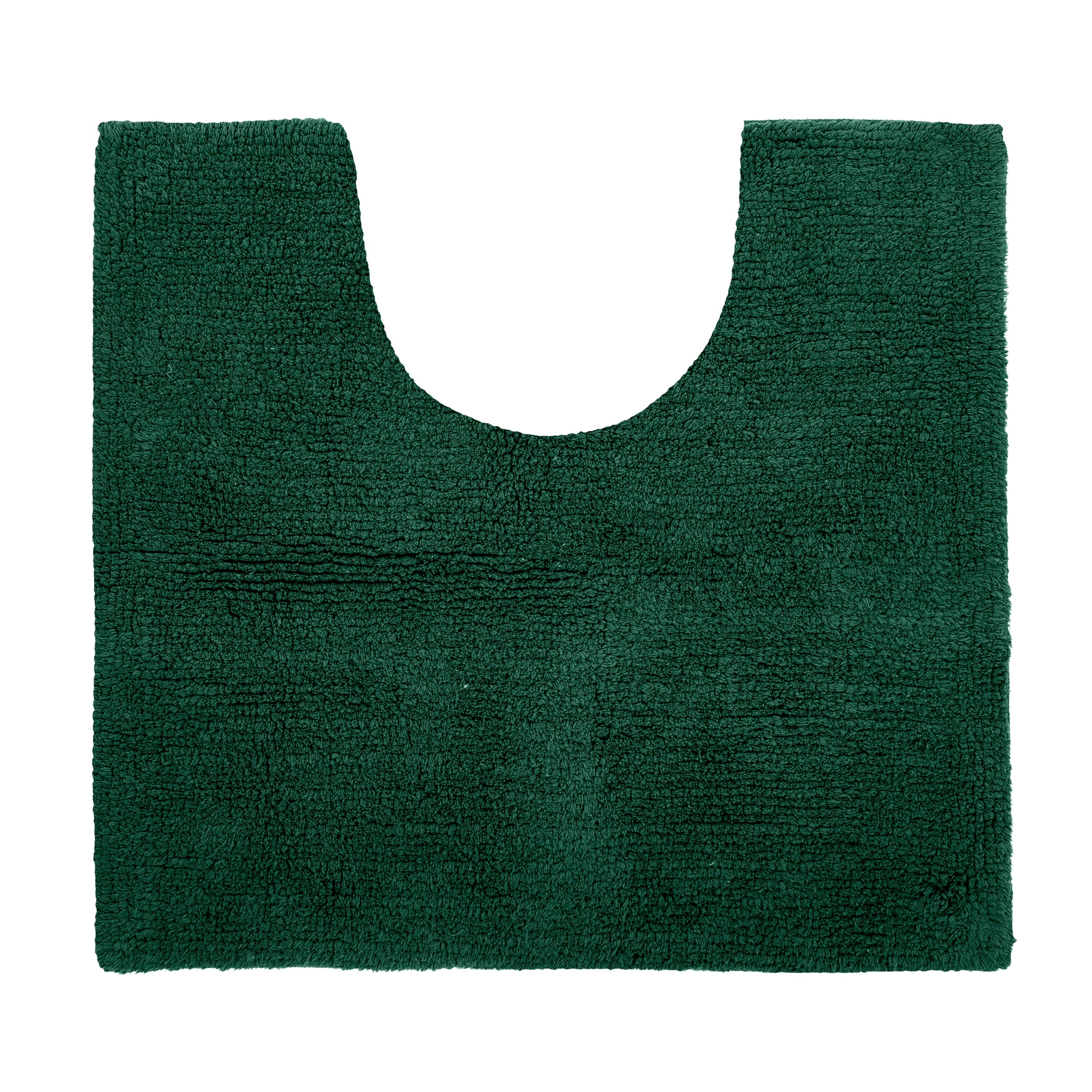 Contour WC - RIVA - coton antidérapant,  50X45cm, dark green