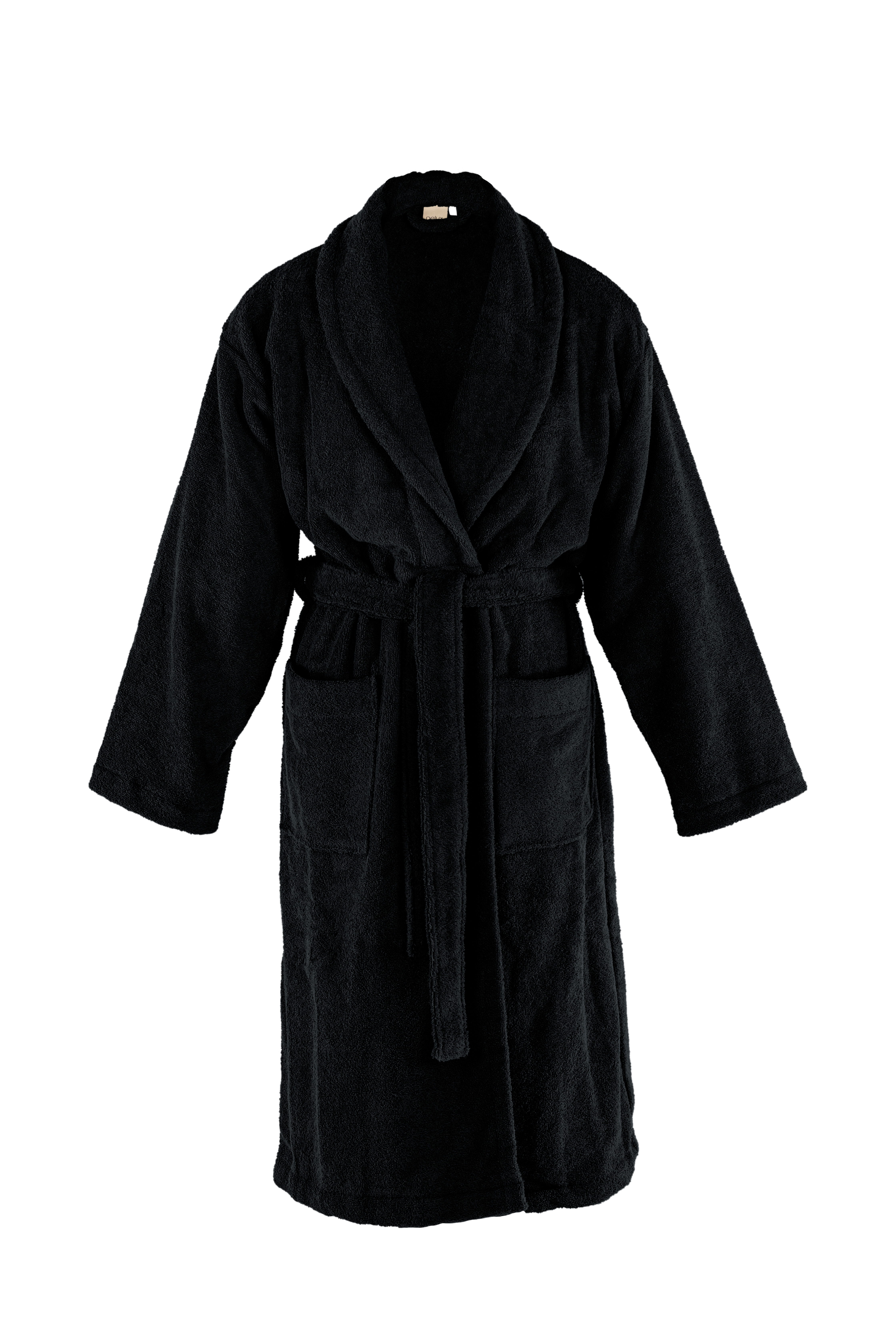 Badjas DELUX - L/XL - zwart