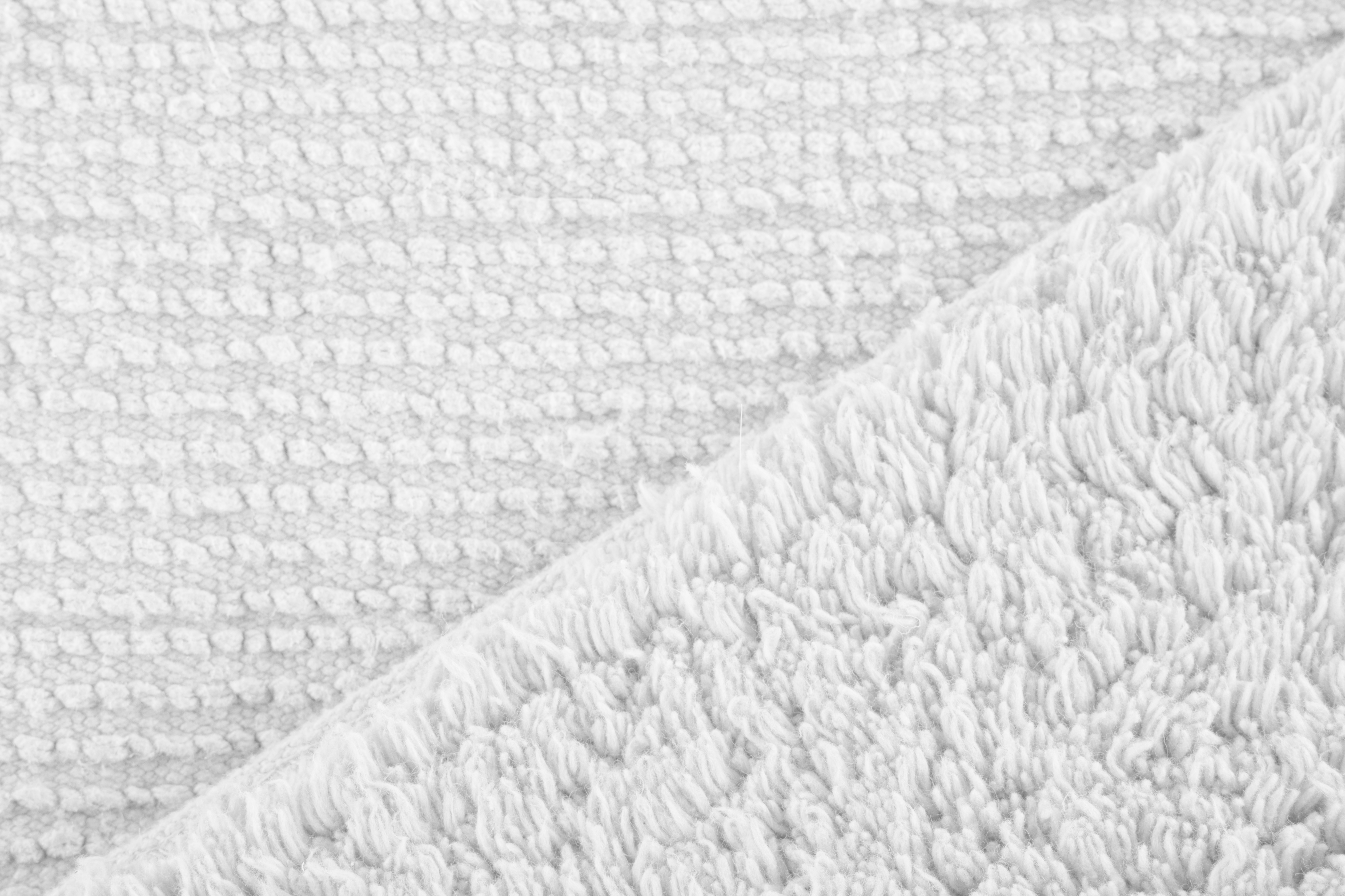 RIVA bath carpet - cotton anti-slip, 60x60cm, white