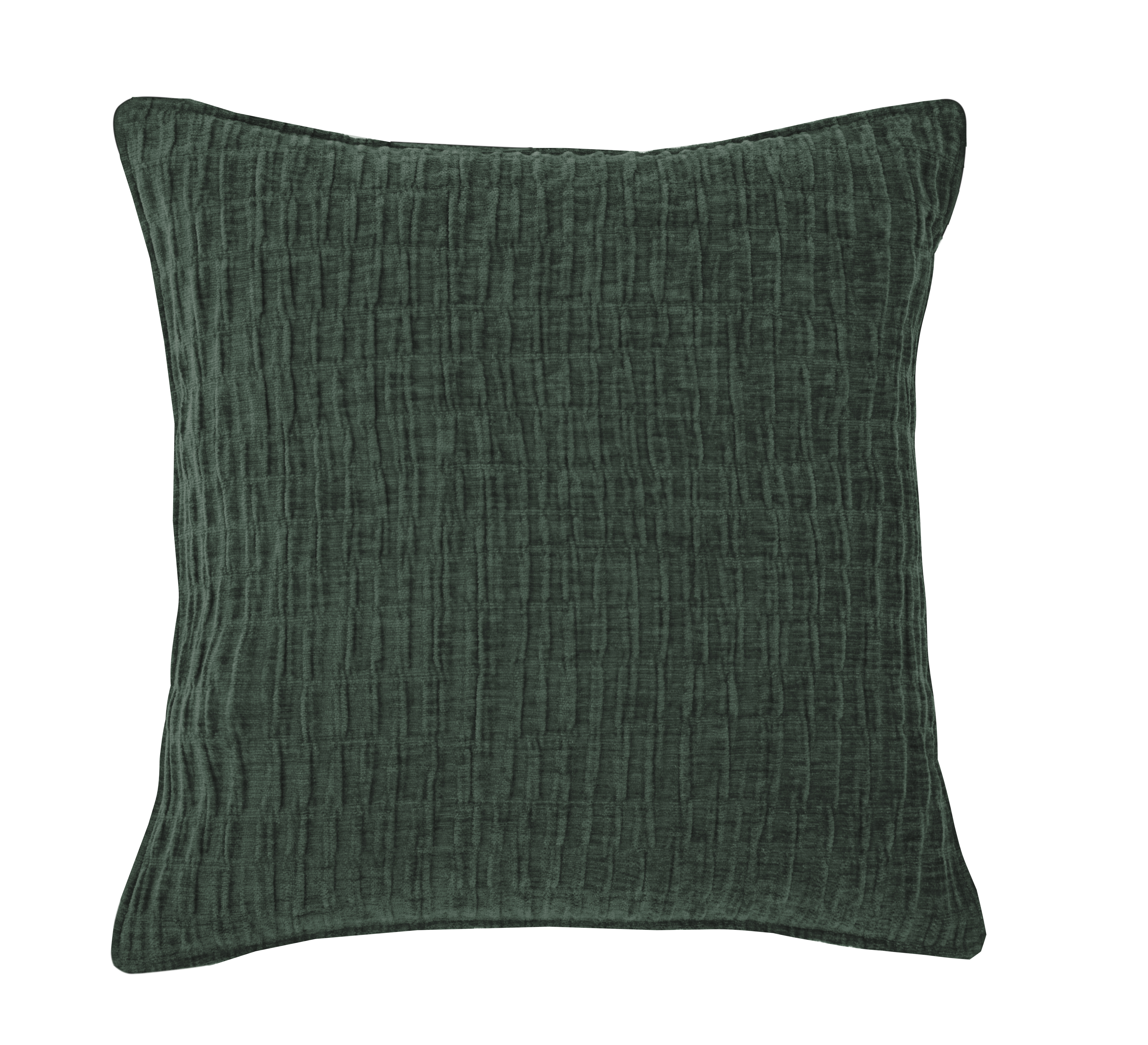 Cushion (filled) CHENILLE - 42X42 cm - dark green