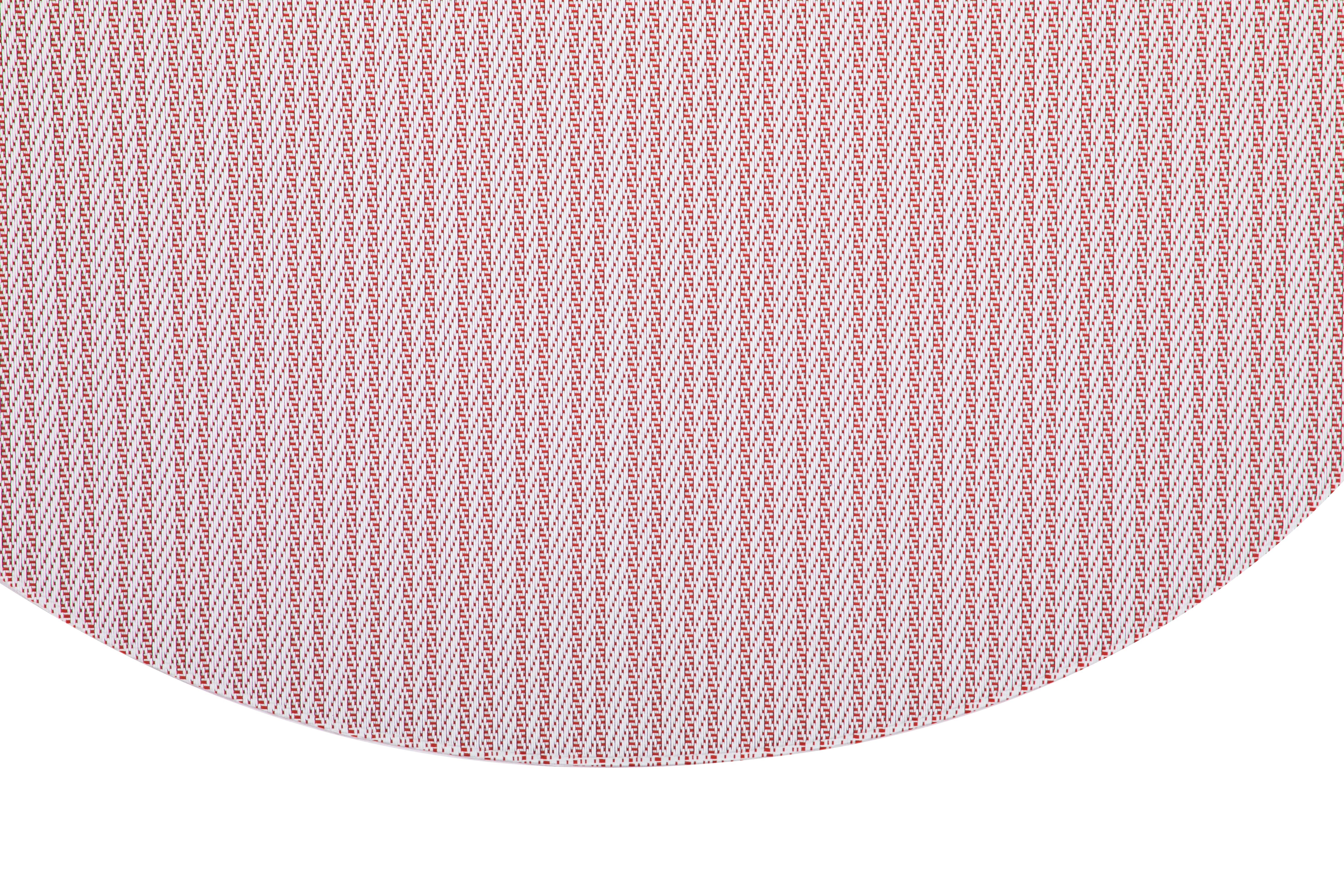 Placemat FALLON oval, 33x45cm, double stripe red