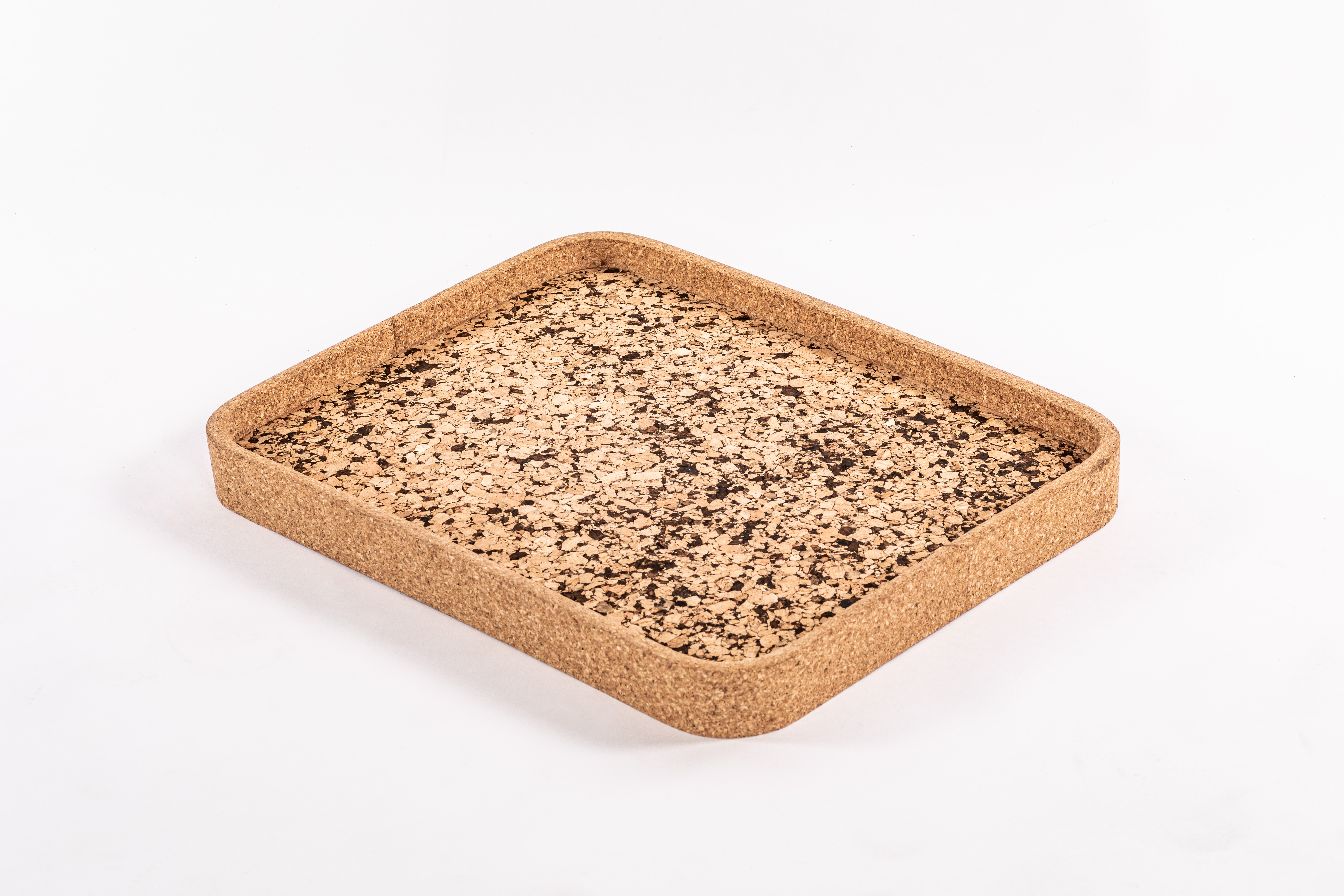 Tray QUERCO cork rectangle 42x32.5cm - coal/1102