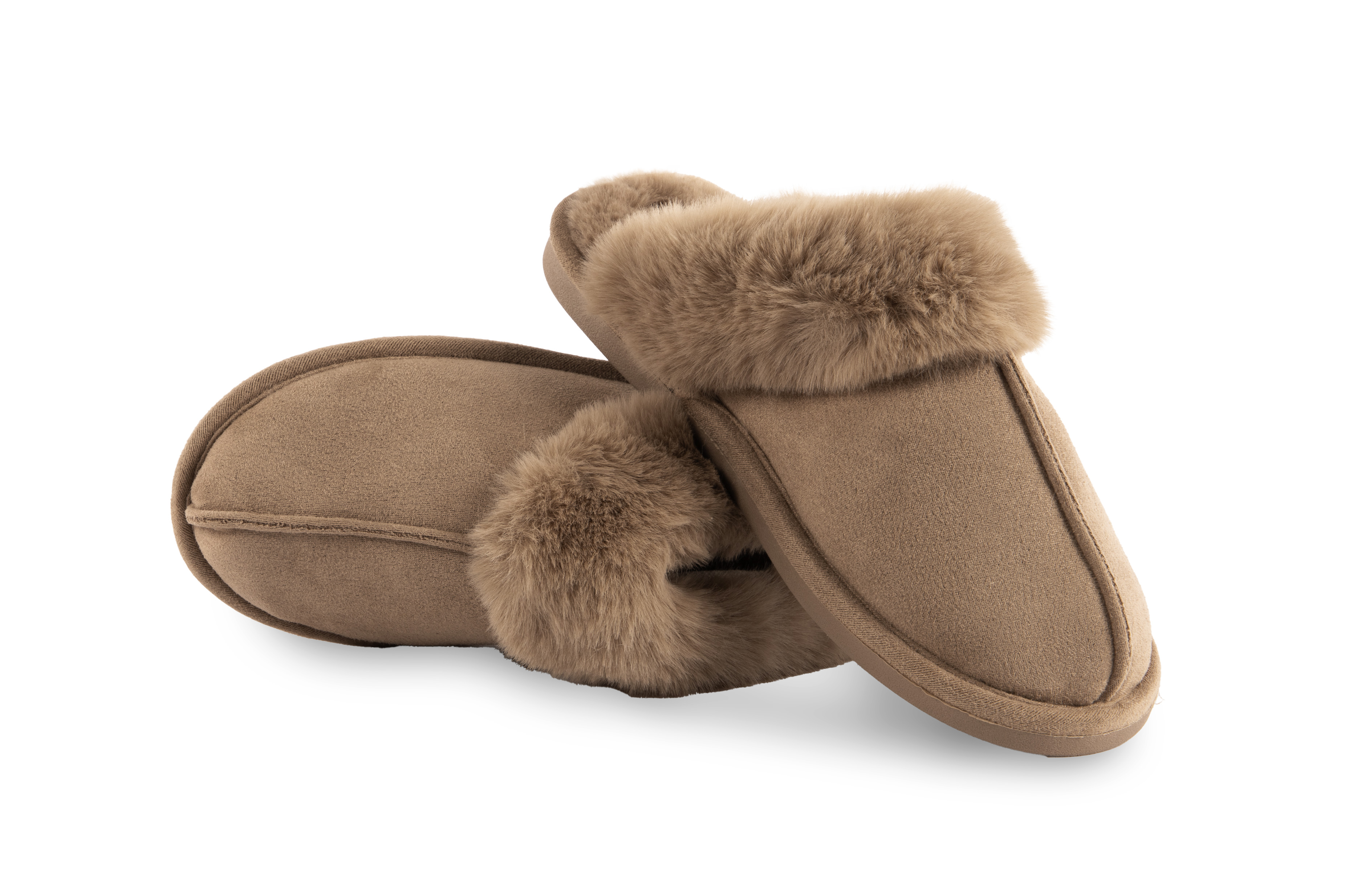 Suede pantoffels SNUGGS 38/39, taupe