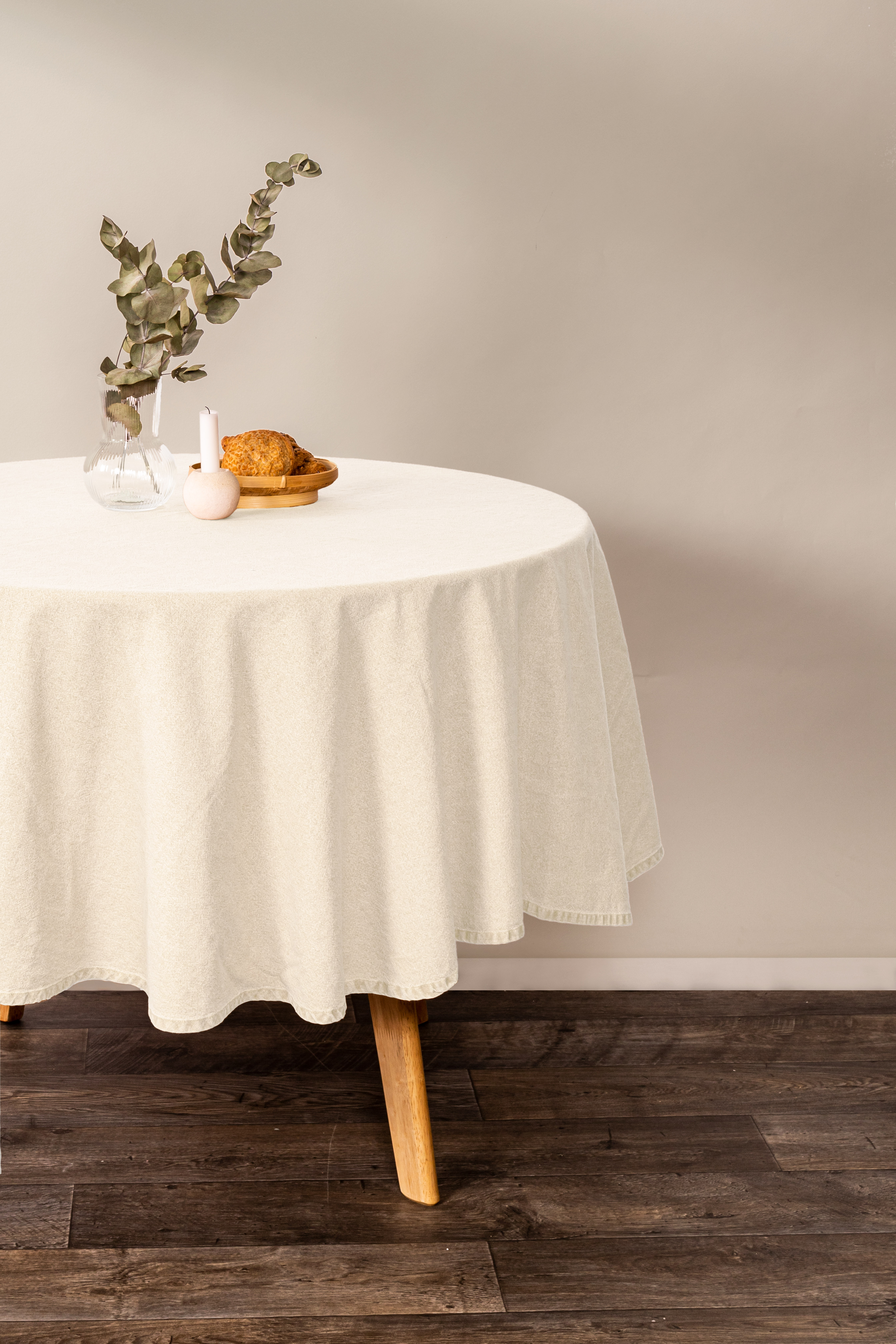 Nappe de table MYRNA dia 180 cm - ivory