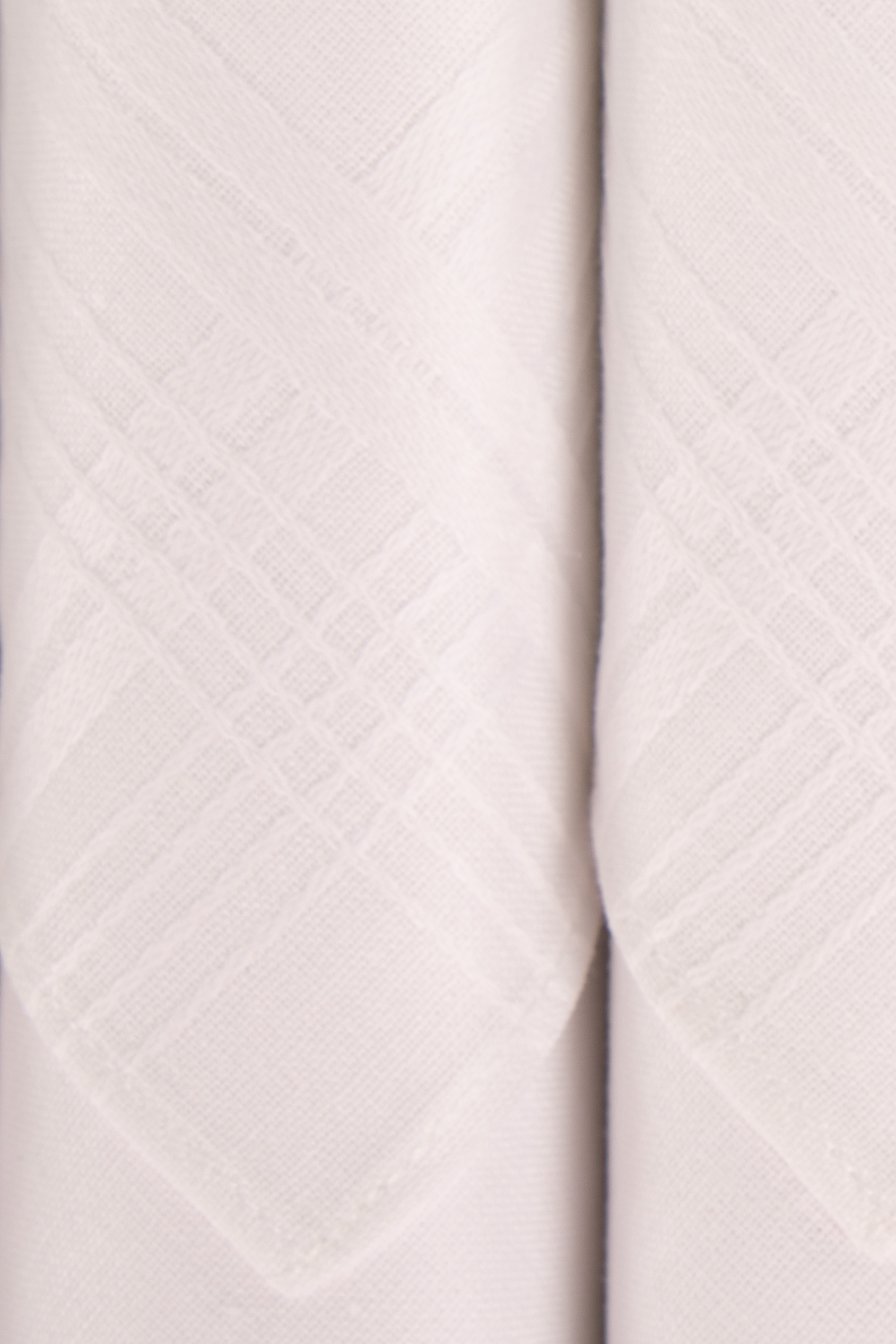 SET/6 MOUCHOIRS HOMME BLANC