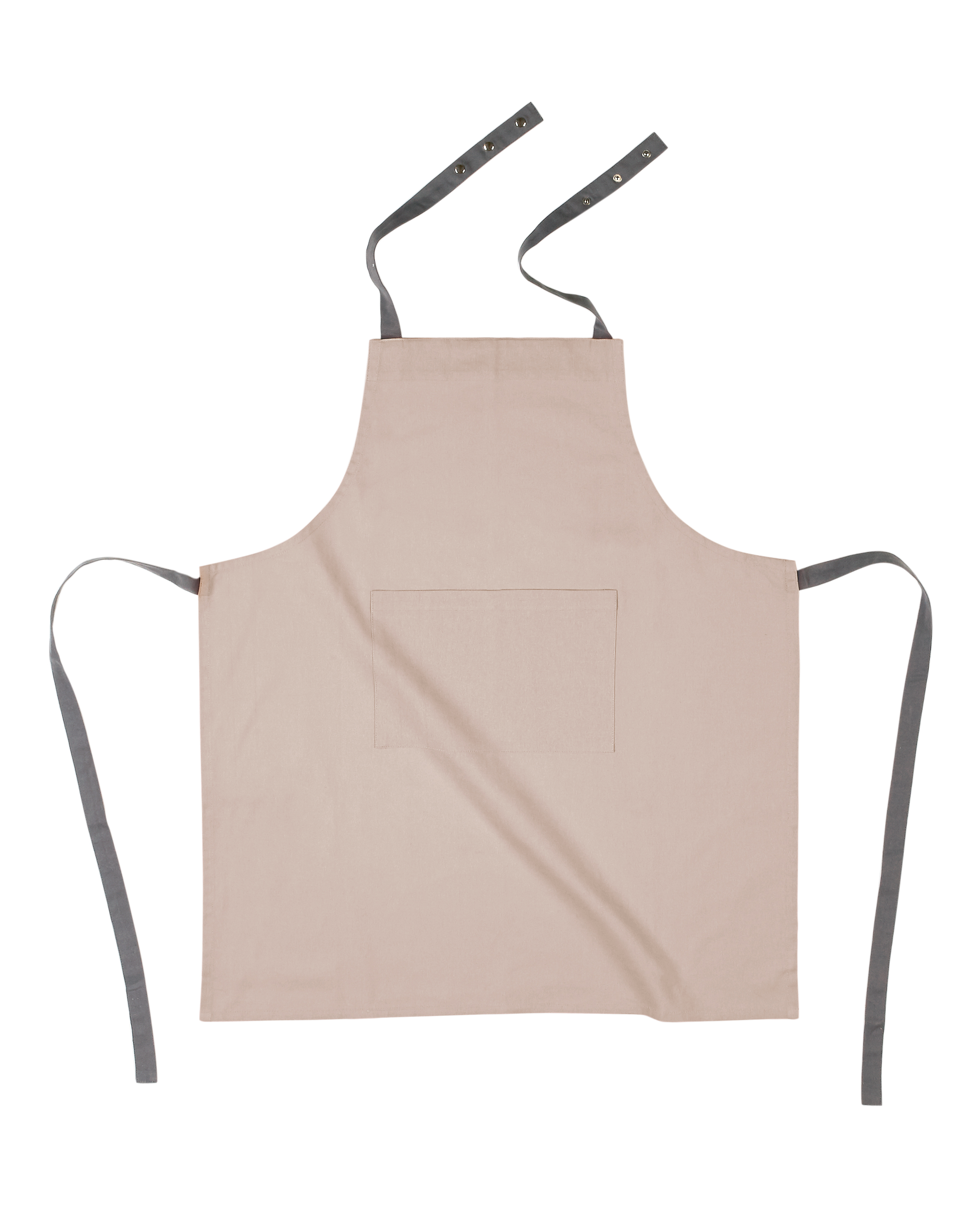 Apron solid 74x85, with press button,+hanger,sand