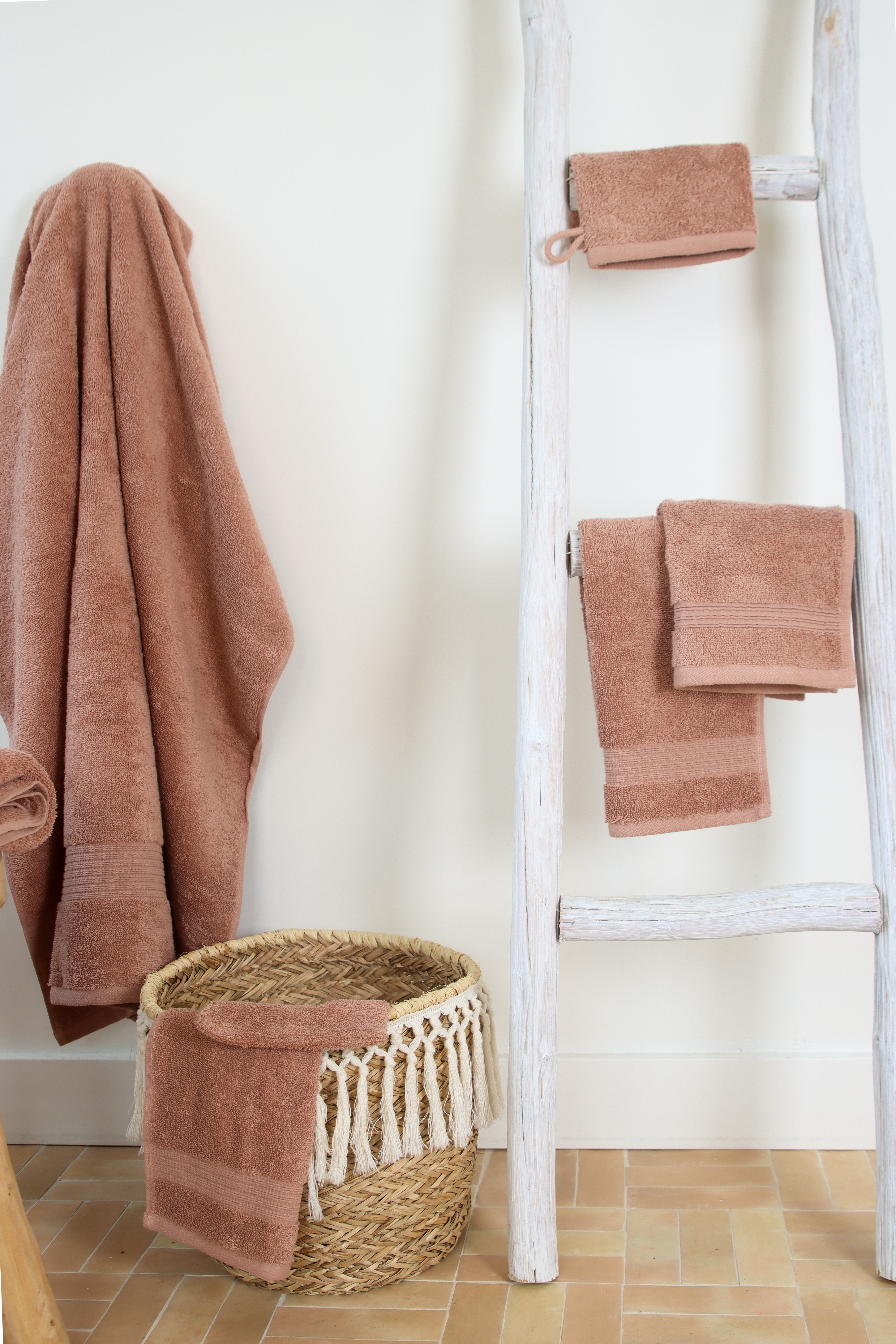 Gant de toilette EDEN - SET/2 - 15x21 cm, rose