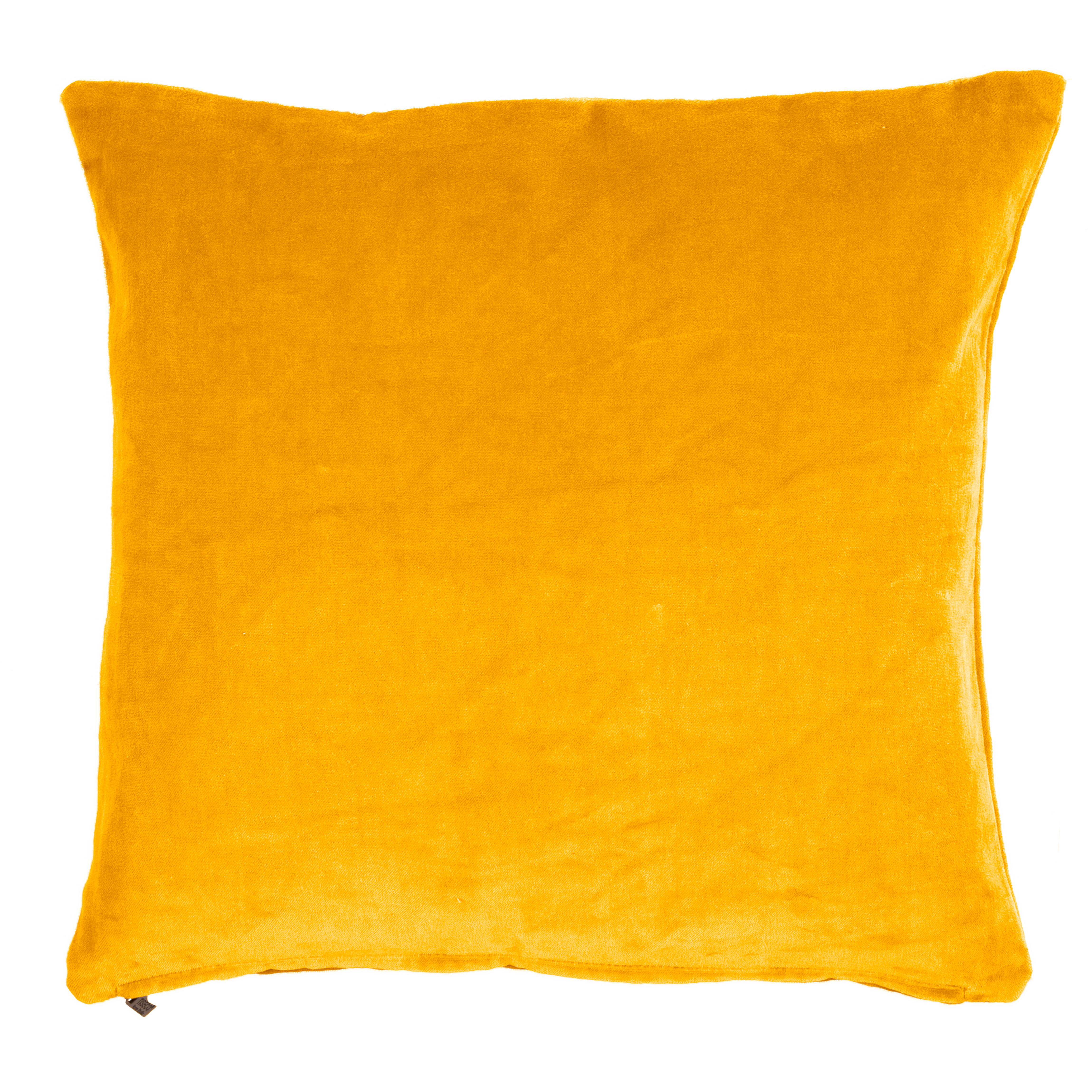 Cushion (filled) COTTON VELVET 45x45cm, sunflower yellow