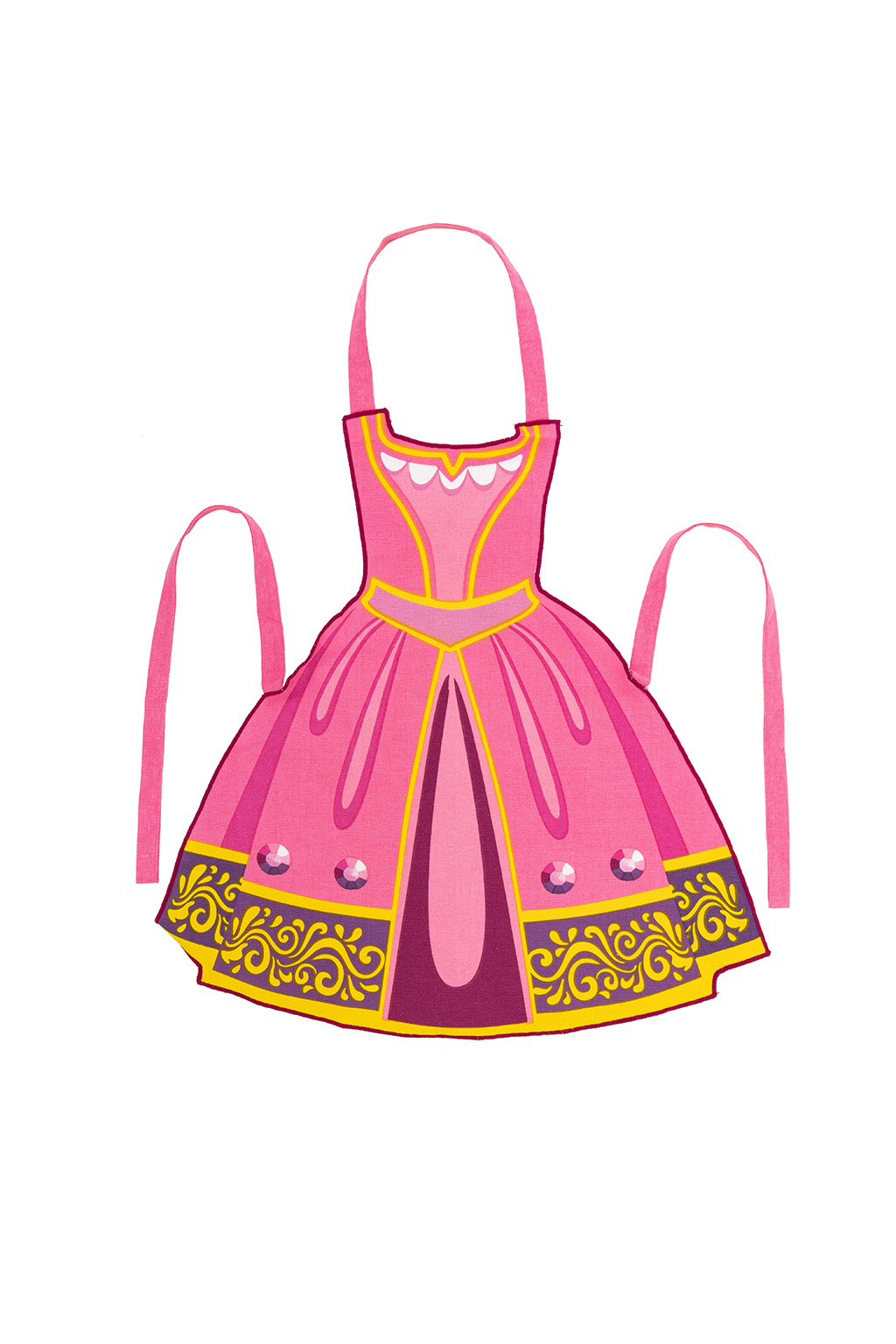 Kids apron PRINCESS 60X62CM