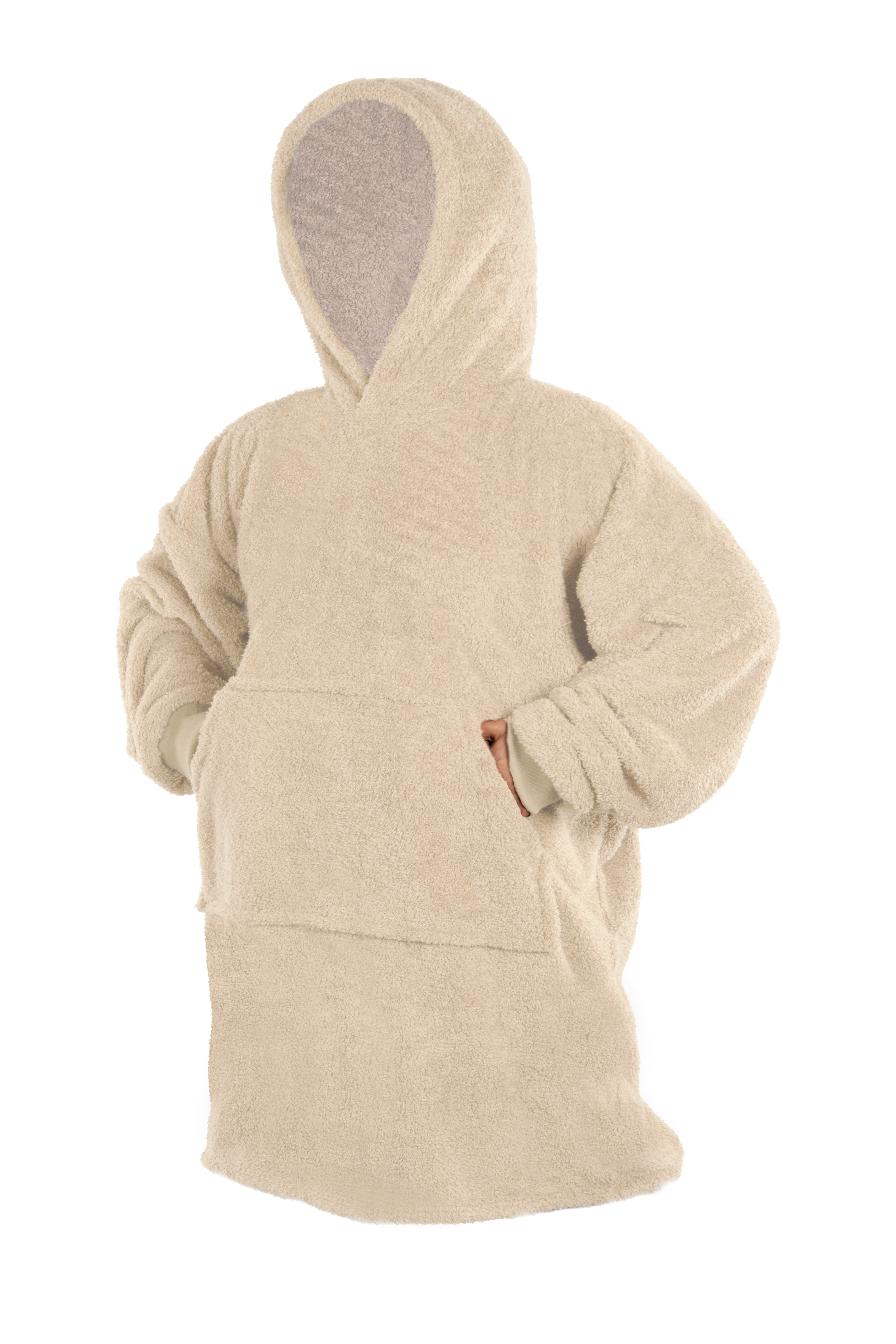 Sweat à capuche COCOON - 100x70cm, beige