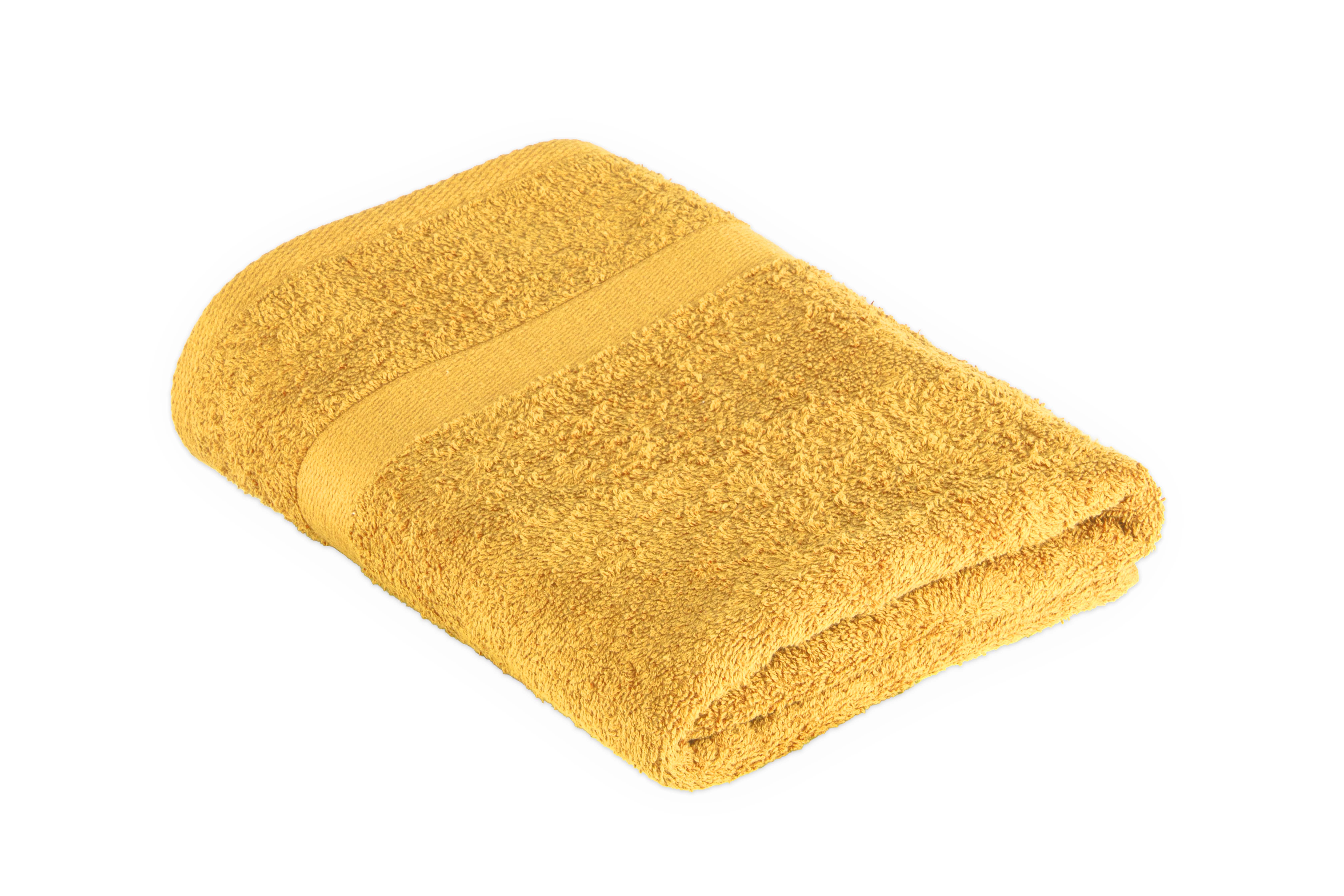 Bath sheet 70x140cm, sunflower yellow