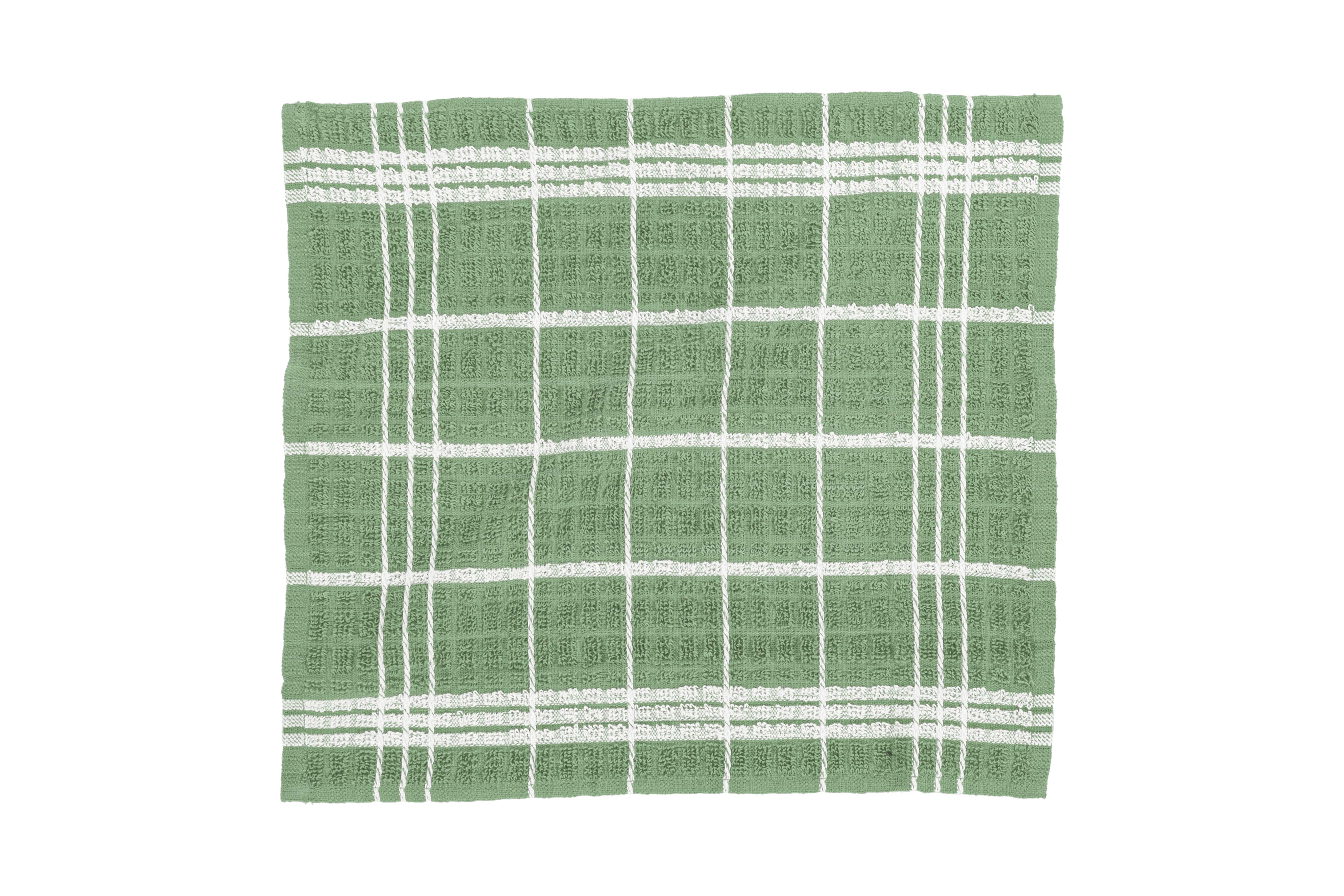 Torchon vaisselle OMAN - SET/6 -  32x35 cm, green smoke