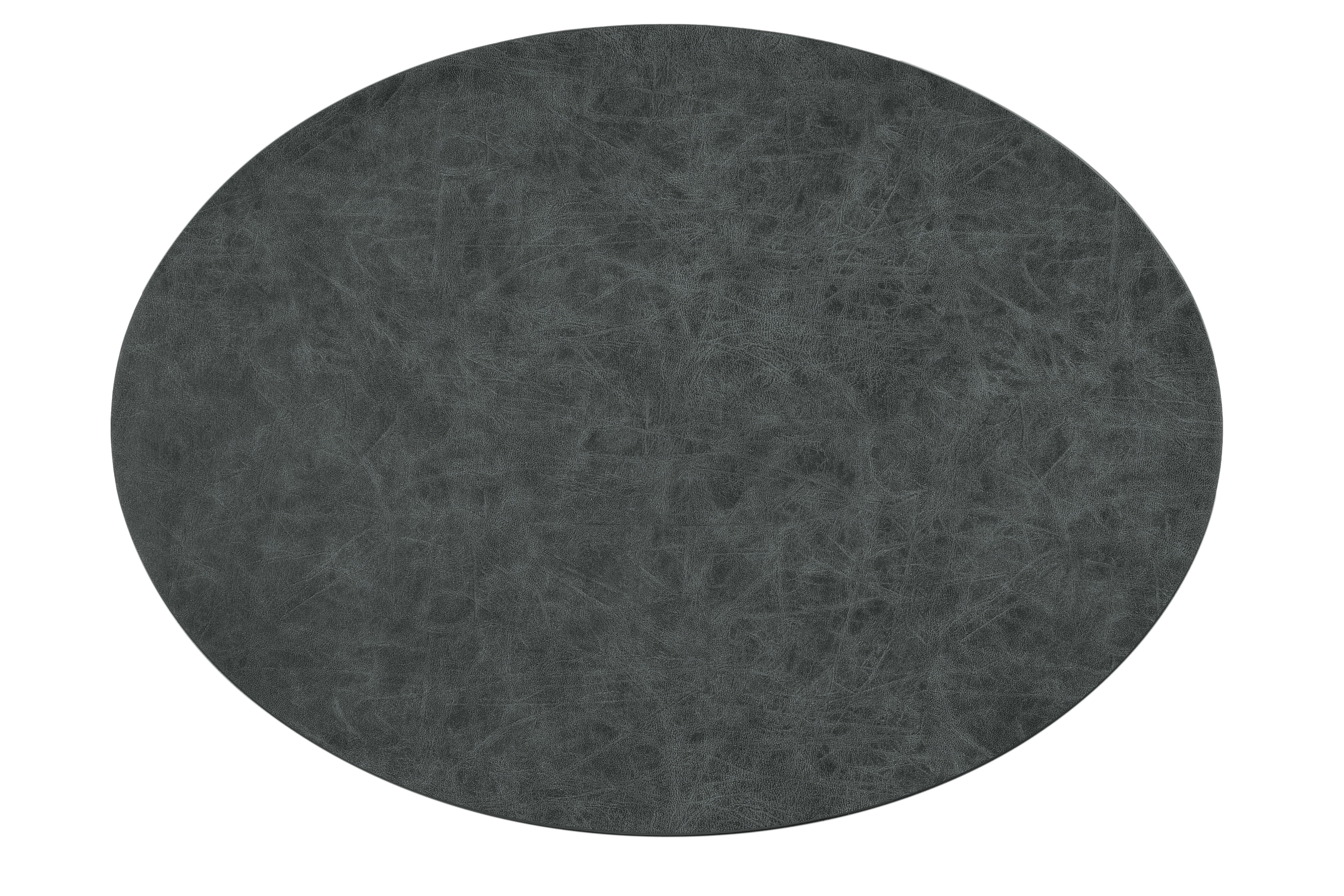 Placemat TRUMAN oval, 33x45 cm, double layer, black
