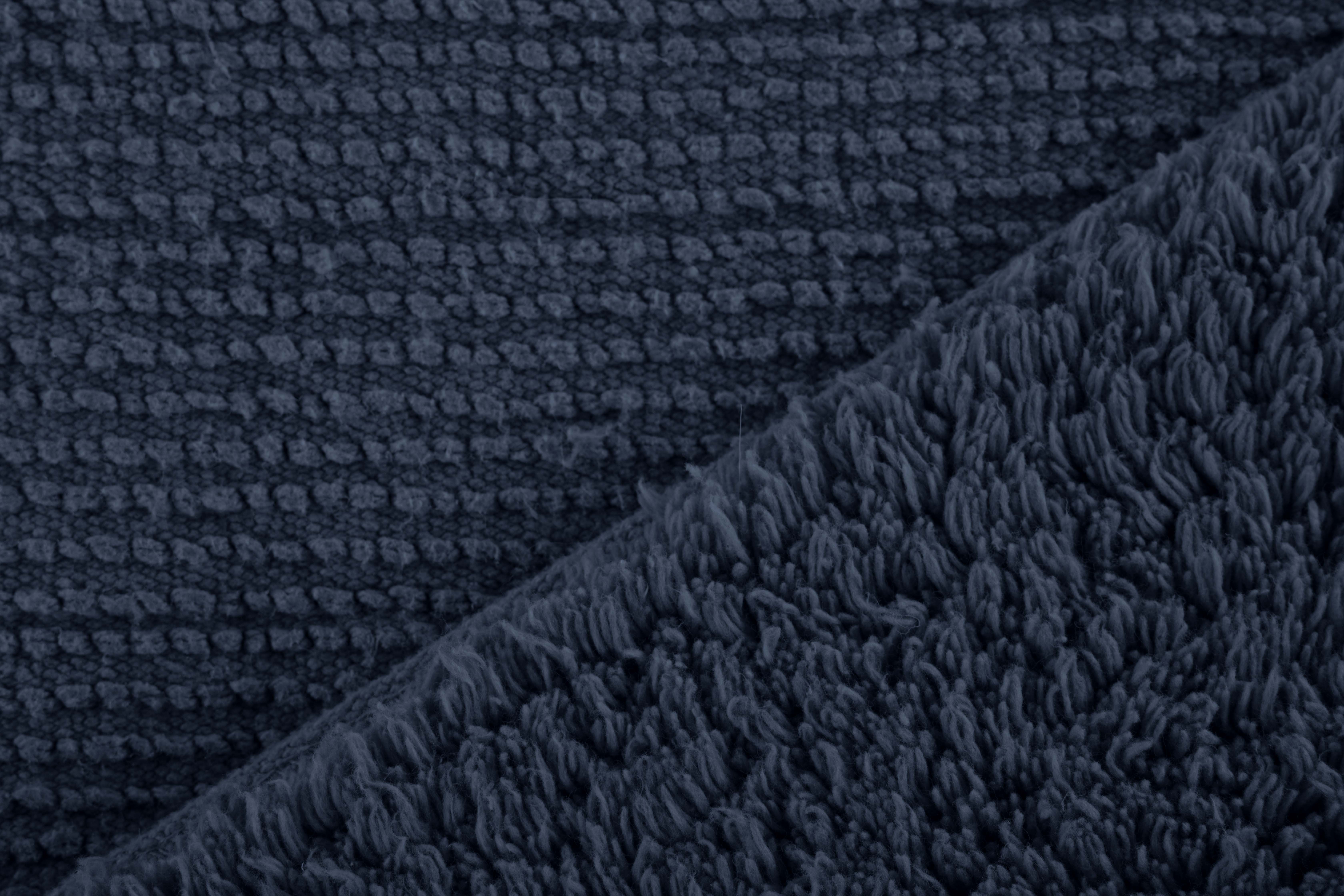 RIVA bath carpet - cotton anti-slip, 60x60cm, blue insigna