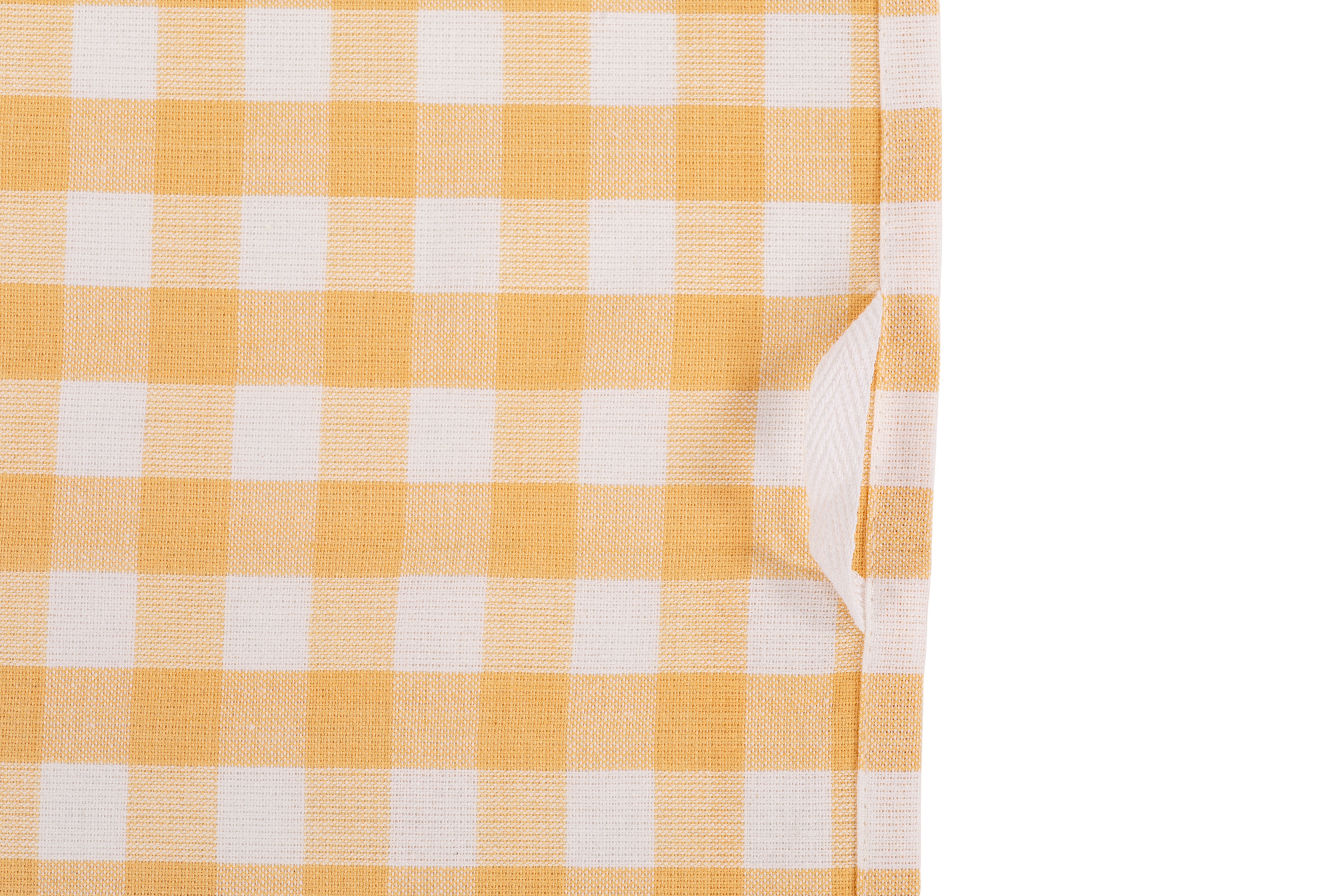 Torchon GINGHAM set/2 50x70cm - jaune
