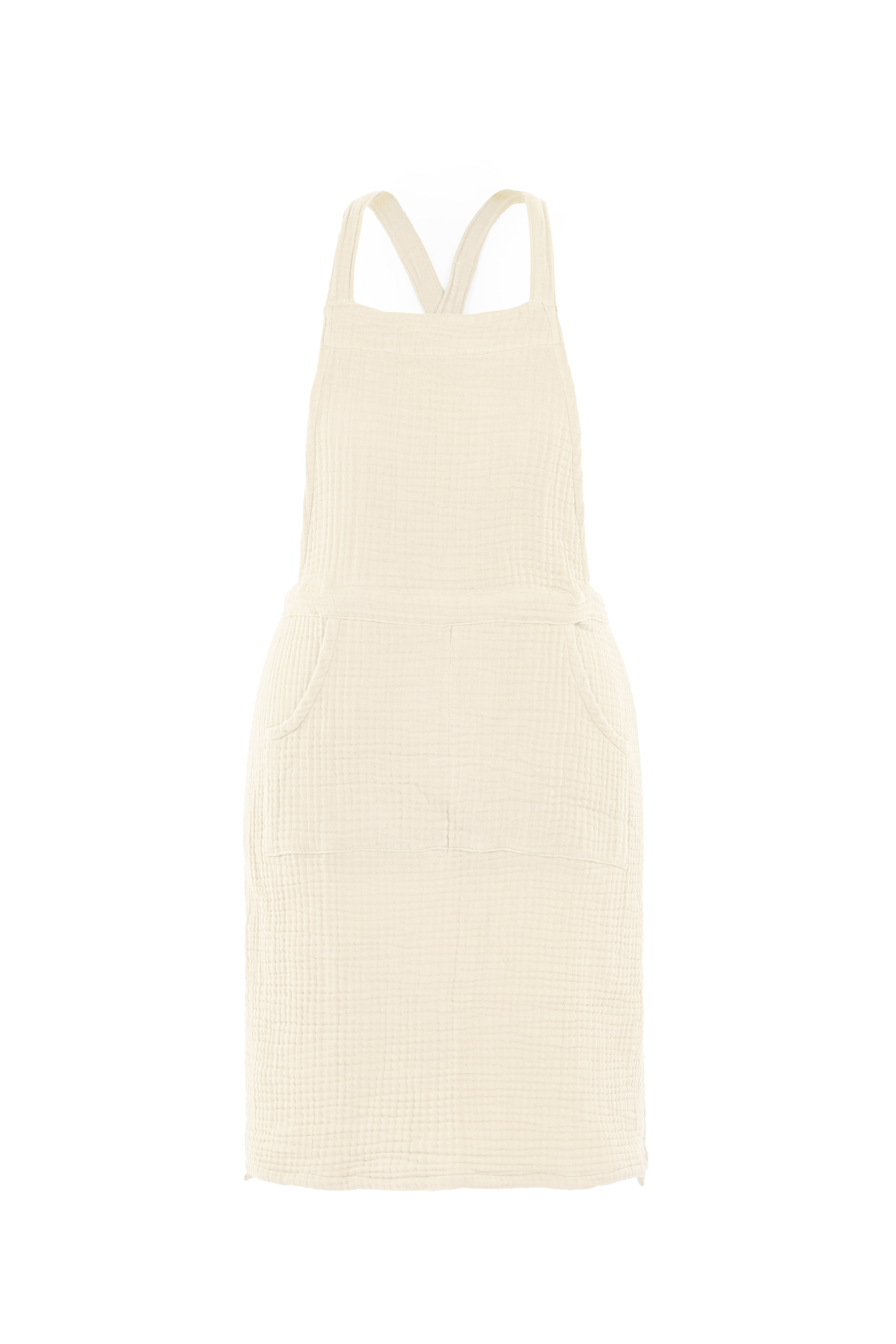 Apron SUZETTE (Sling Back), 74x85 cm, ivory