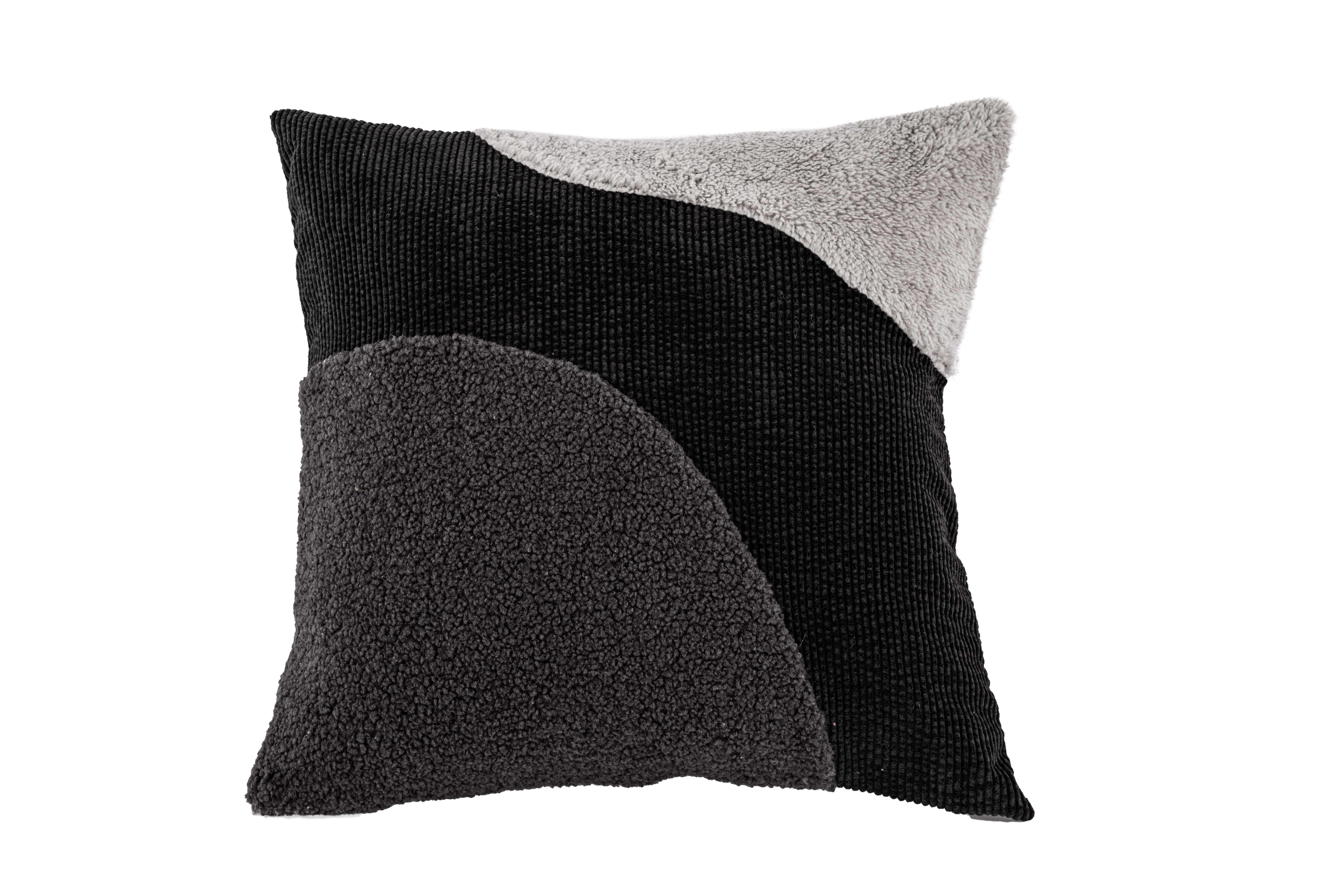 Cushion (filled) PATCH mix - 45x45cm, black