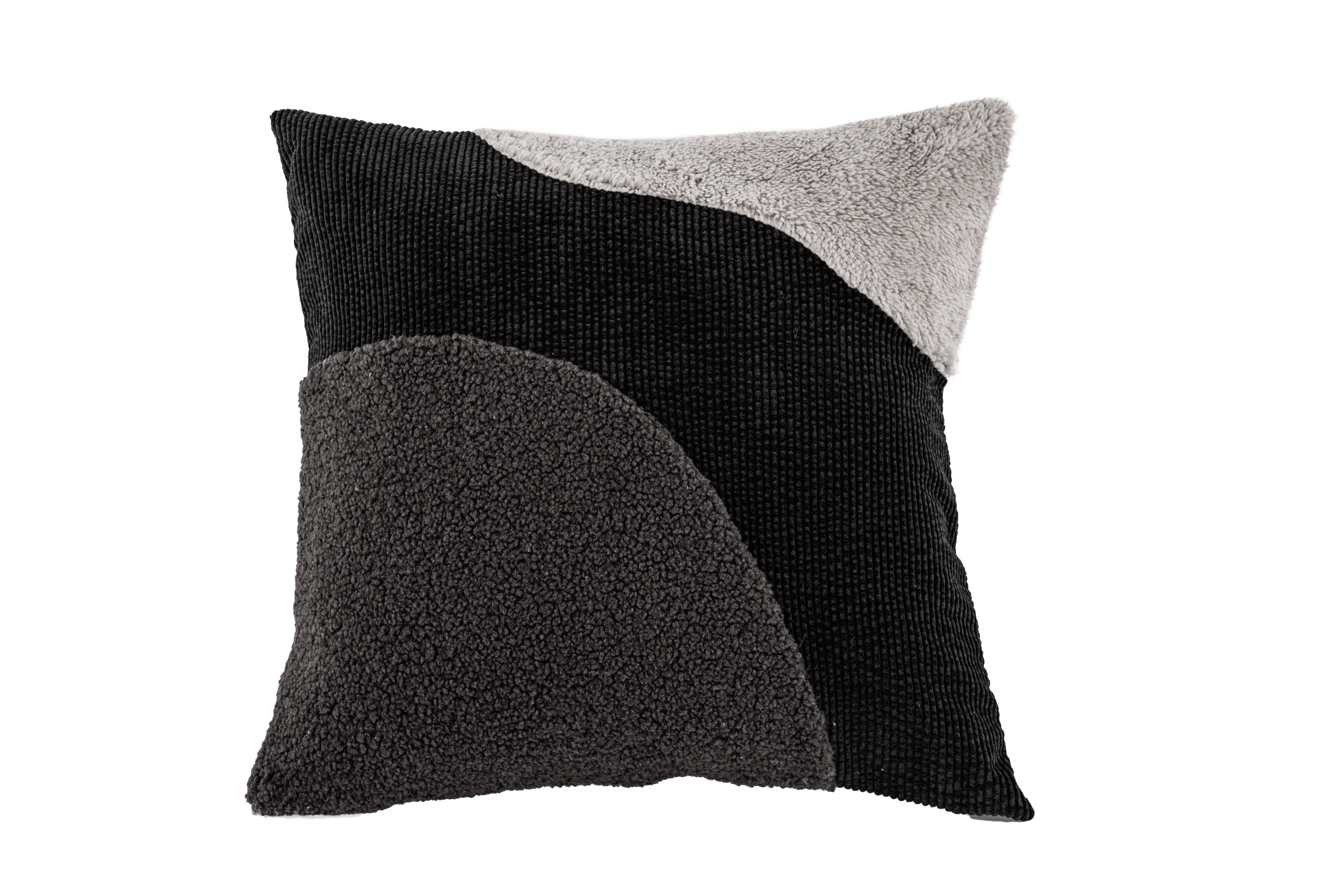 Kussen (gevuld) PATCH mix - 45x45cm, black