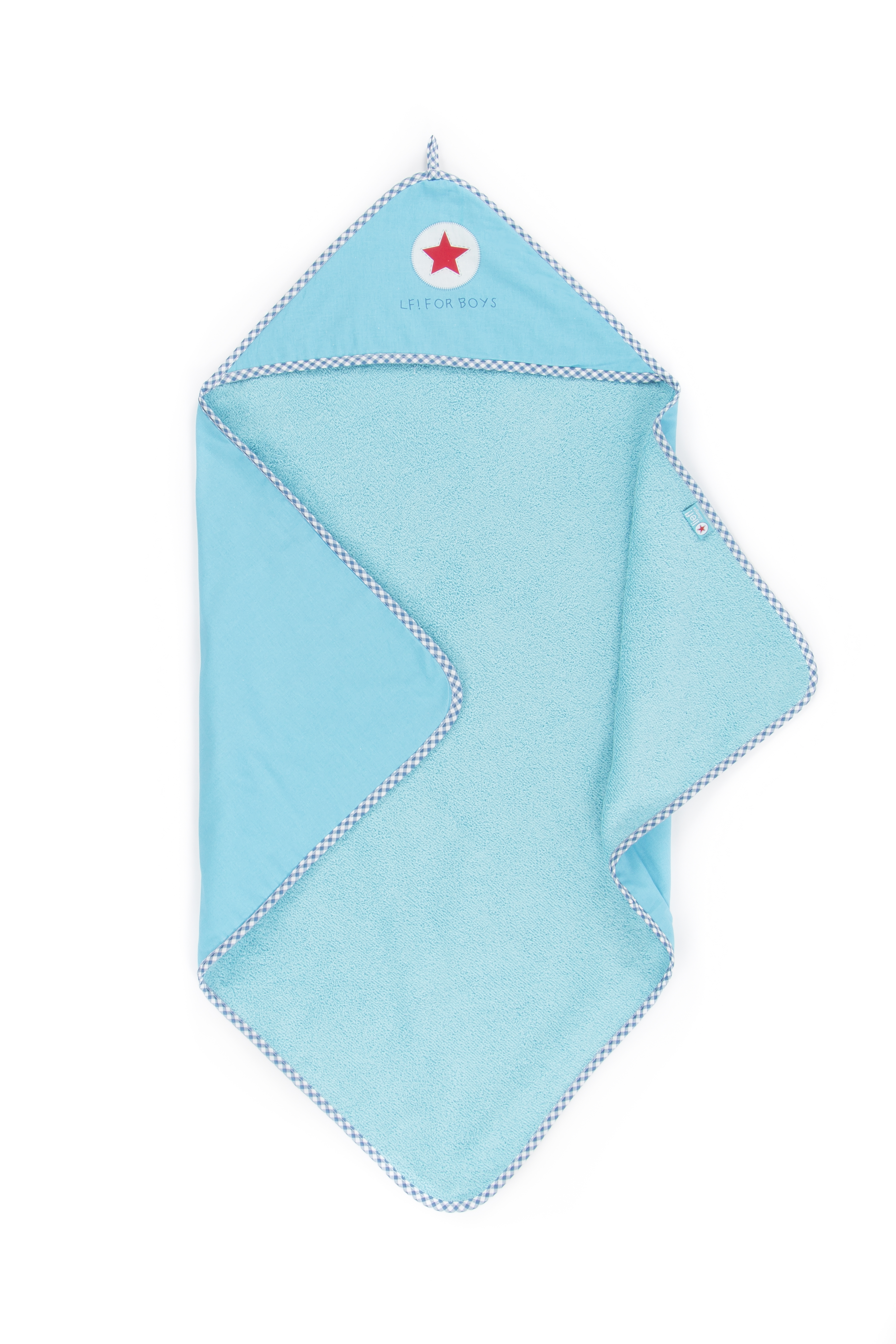 Badcape Boy uni turquoise, 75x75 cm