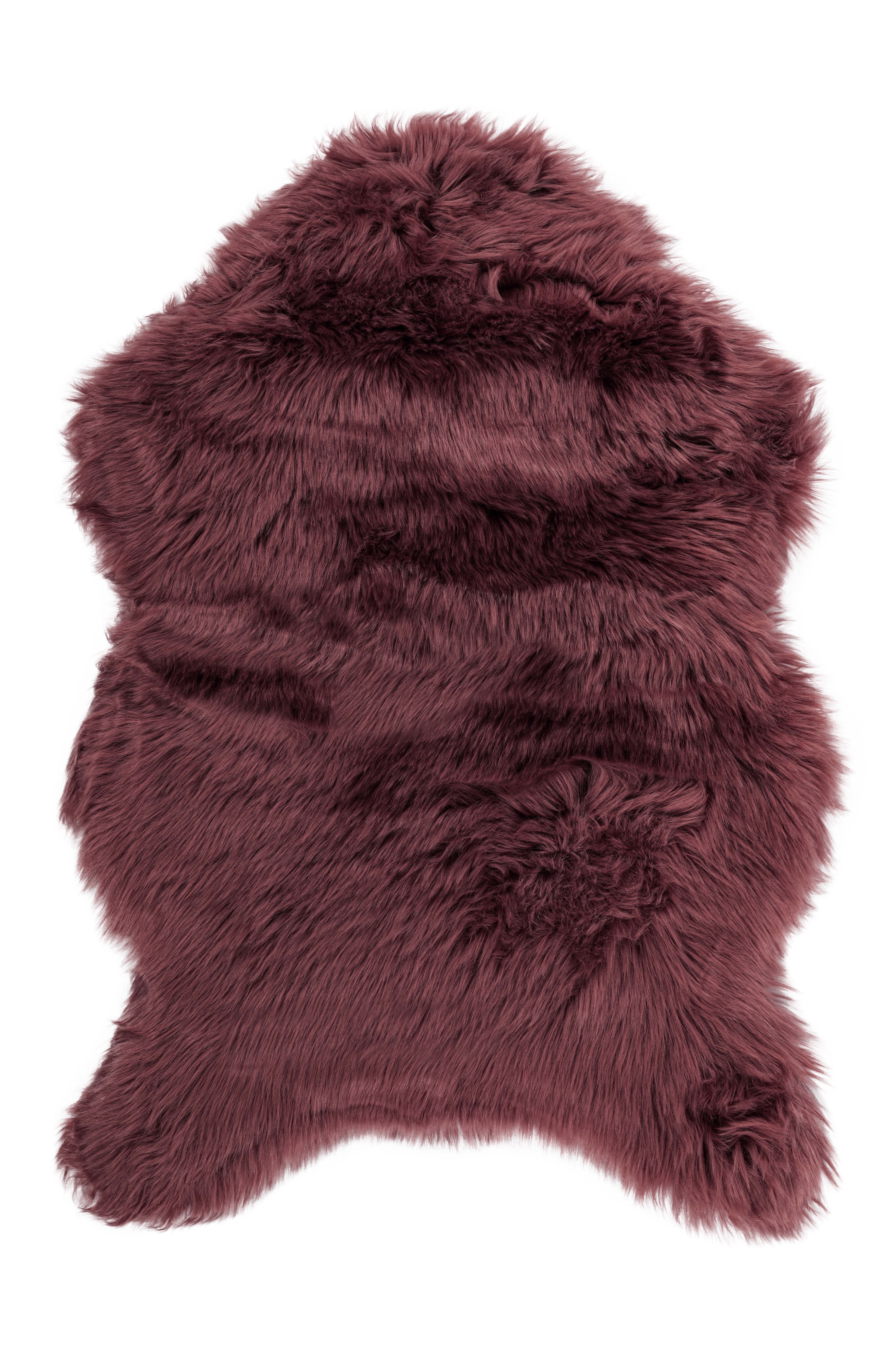Sheepskin carpet 60x90 cm, applebutter