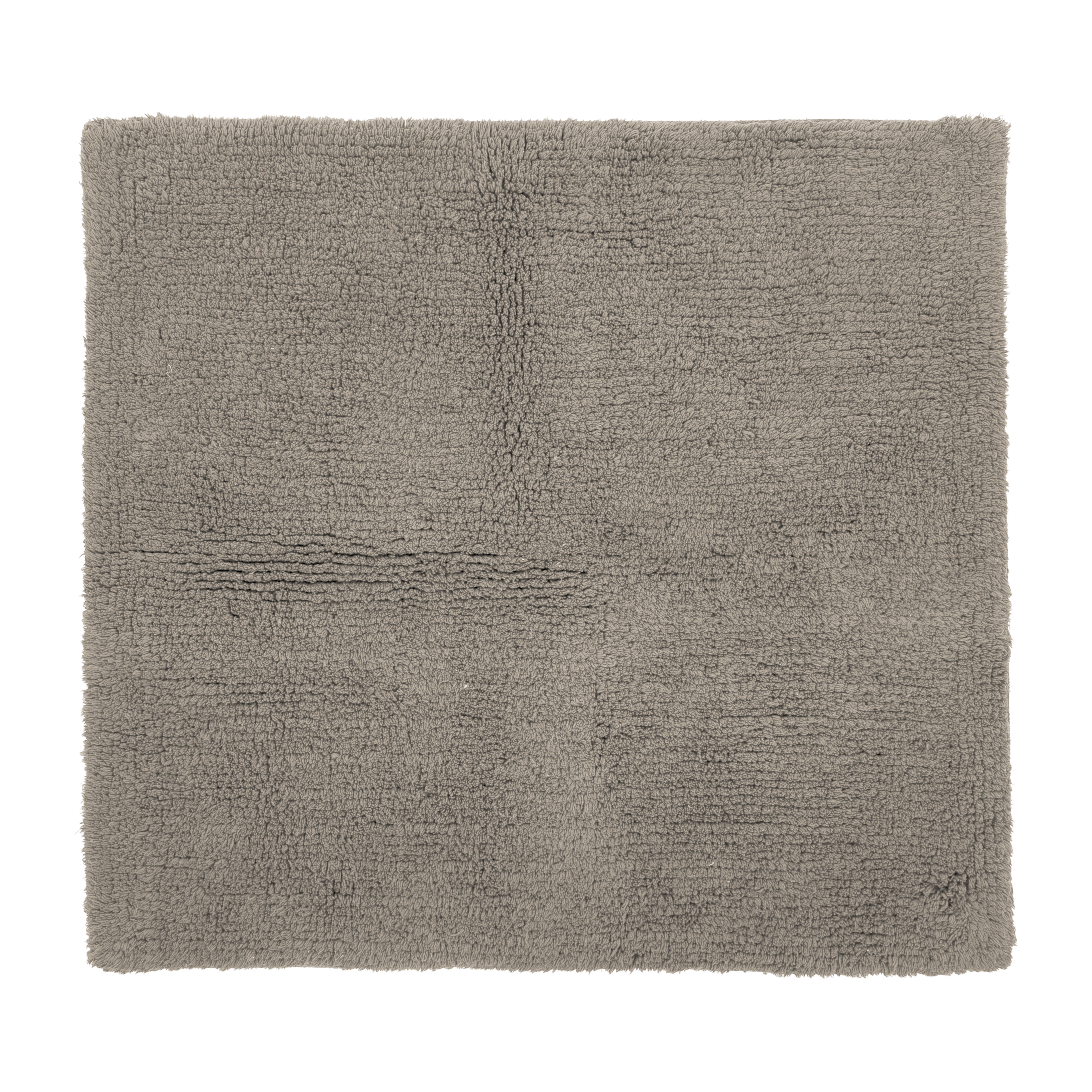 Tapis de bain RIVA - coton antidérapant, 60x60cm, taupe