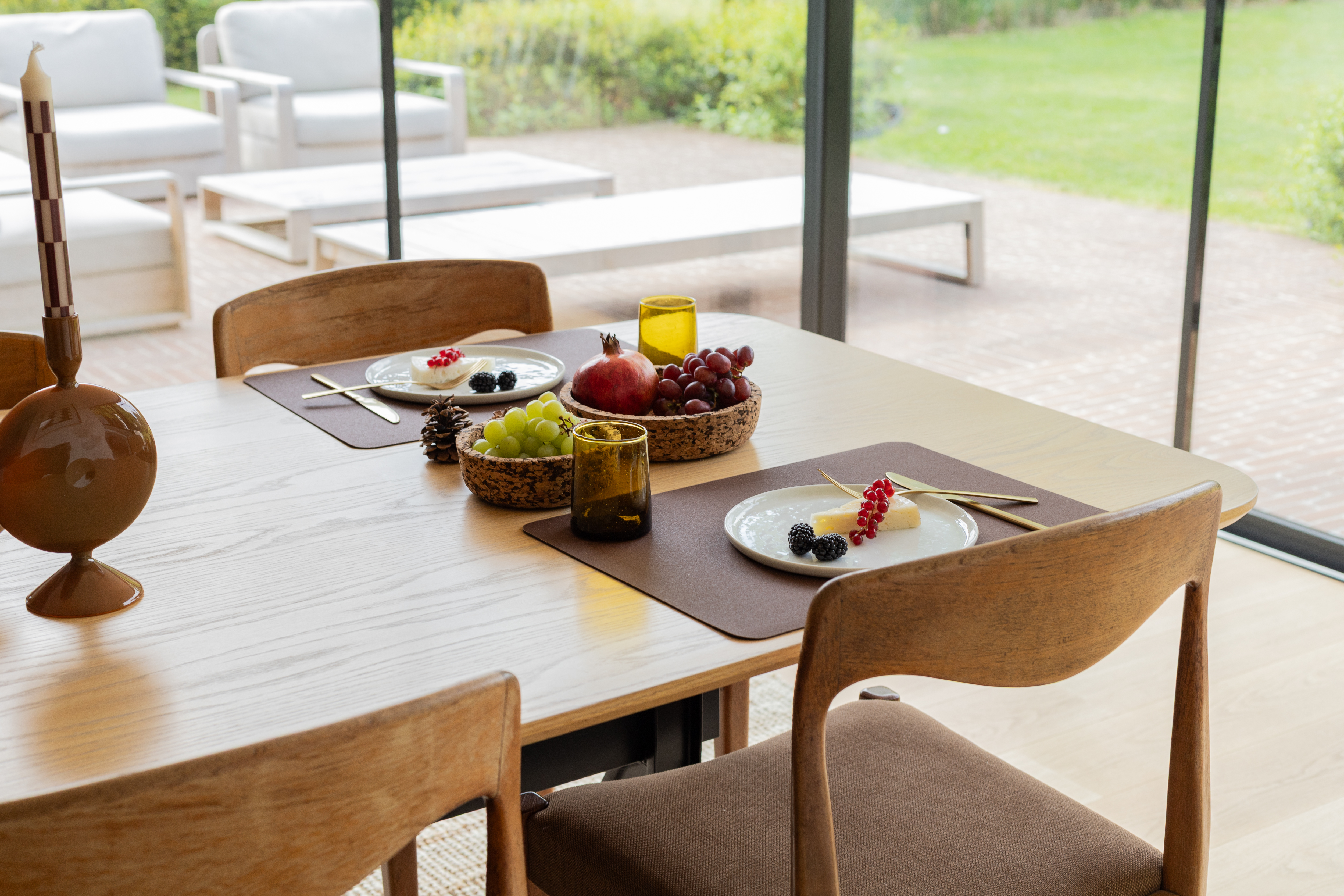 Placemat OTIS - Cork - 33x45 cm, dark brown