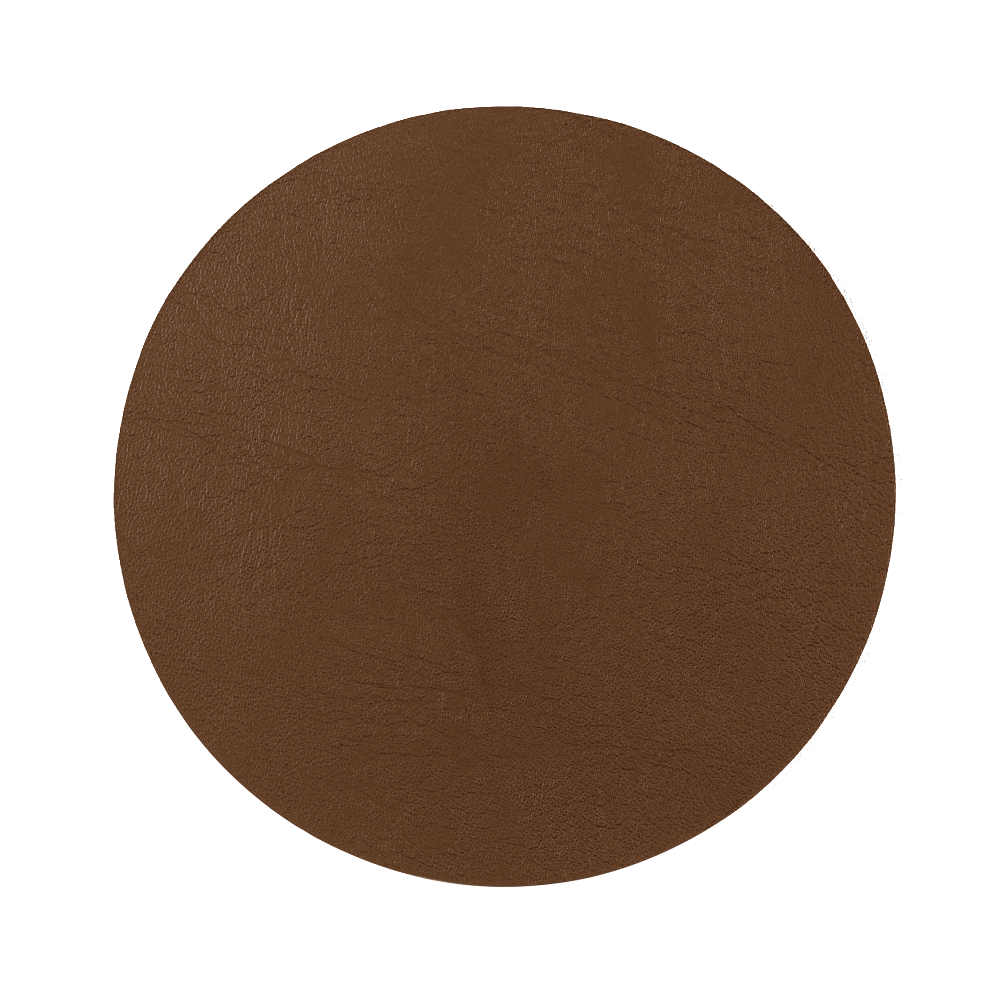 Titan coaster dia 10 cm, brown double sided, set/4