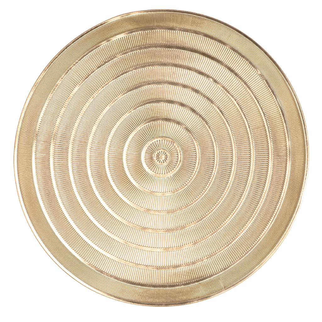 Set de table CAPELINNI - Rond - Dia 39,5 cm, or