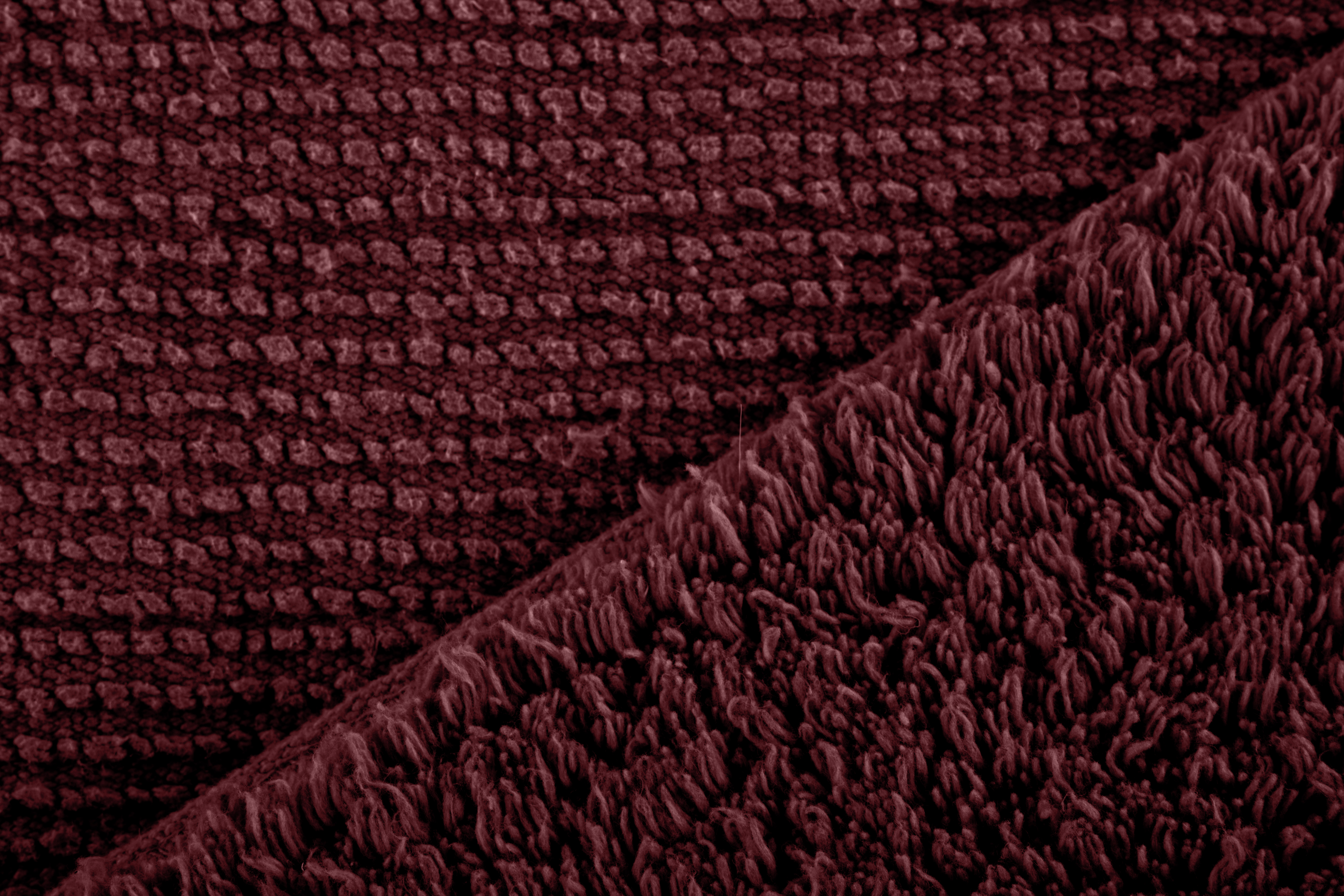 Bath mat RIVA - Cotton - Non-slip - 60x100 cm, pomegranate